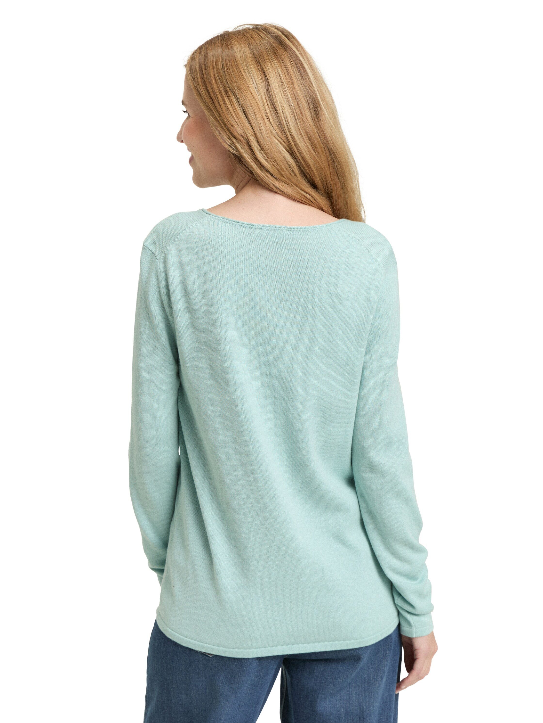 TOM TAILOR V-Ausschnitt-Pullover Regular mit V-Ausschnitt