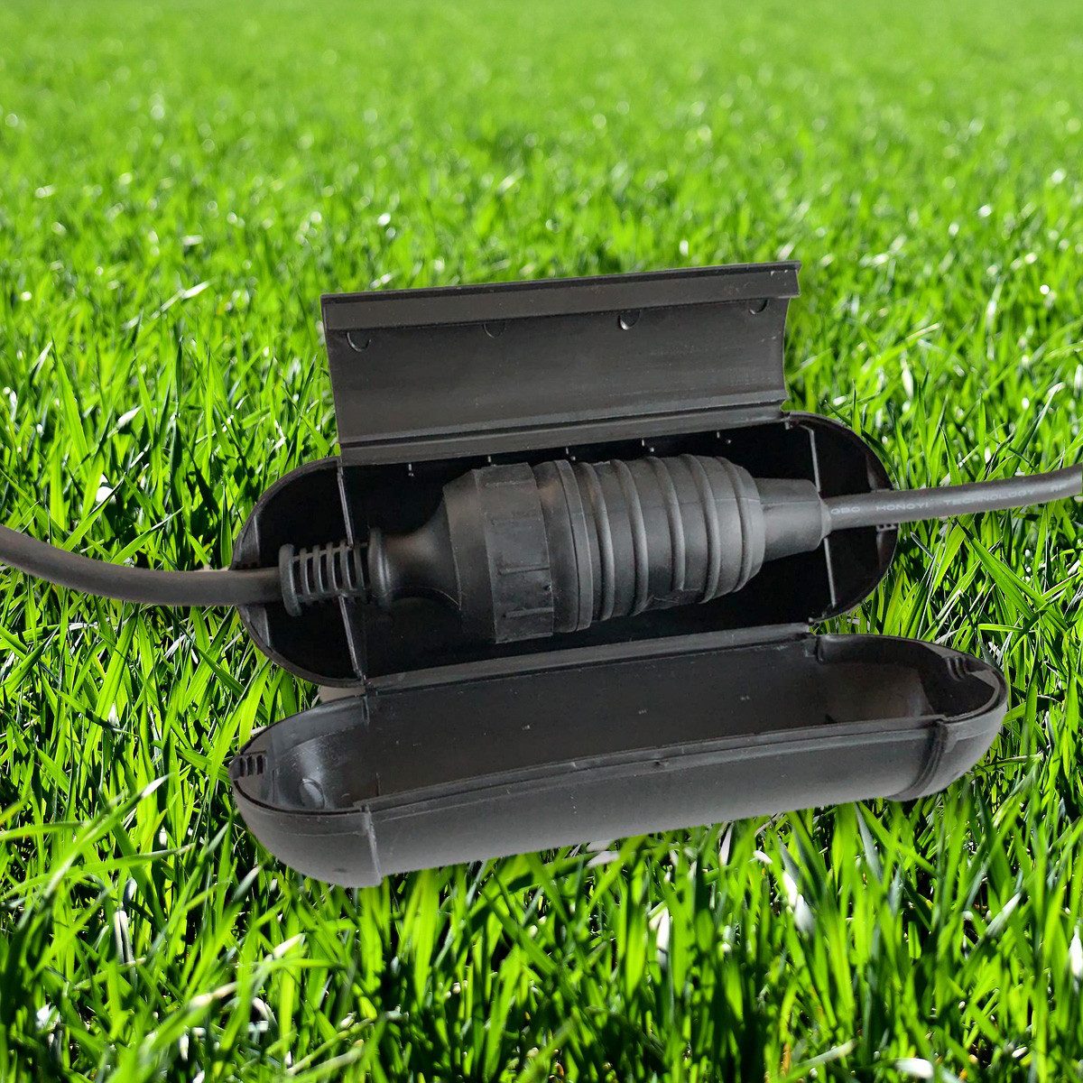 SATISFIRE Kabelbox Kabelschutzdose Schutzbox für Stromkabel im Freien wasse günstig online kaufen