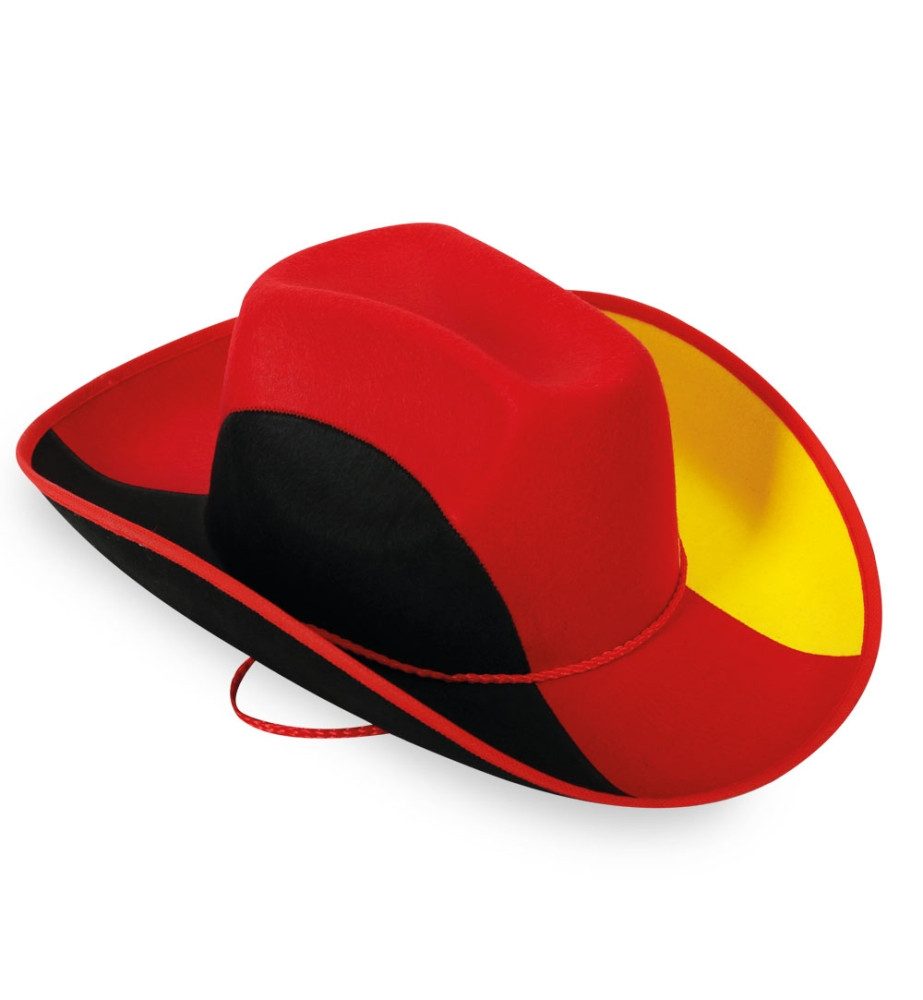 Fries Cowboyhut Cowboyhut Deutschland Schwarz Rot günstig online kaufen