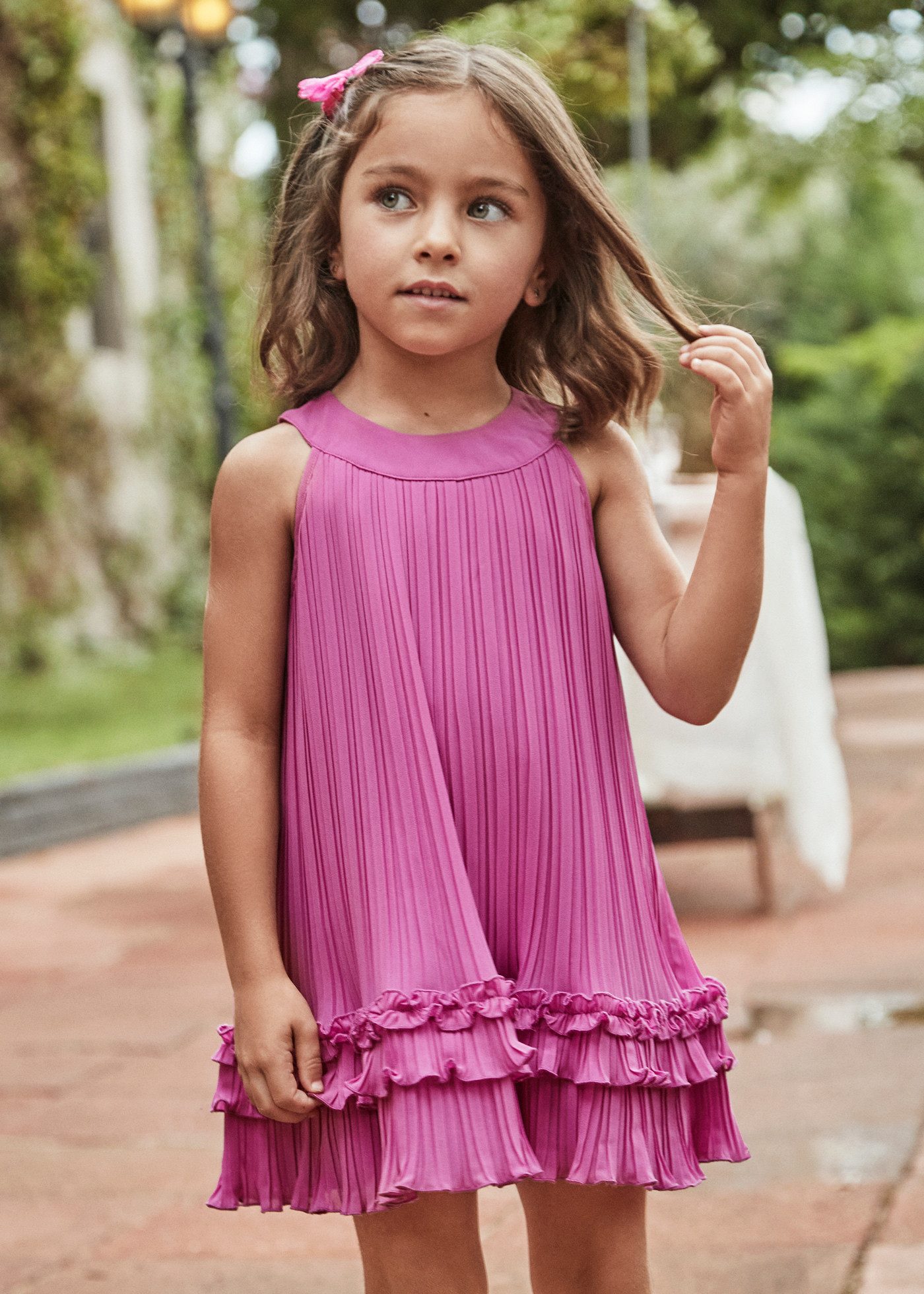 Mayoral Plisseekleid Elegantes Plisseekleid für Mädchen (391547)
