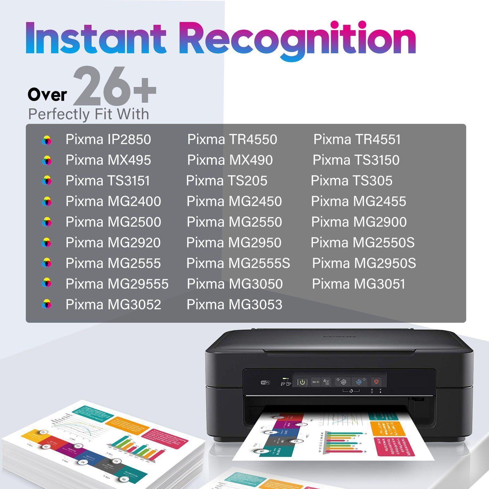 MOOHO 3er kompatible 545 546 Druckerpatrone für CANON PG 545XL Multipack Tintenpatrone (Pixma IP2800 P2850 TR4500 TR4540 TR4541 TR4550 TR4551, MX490 MX494 MX495 TS3150 TS3151 TS205 TS305)