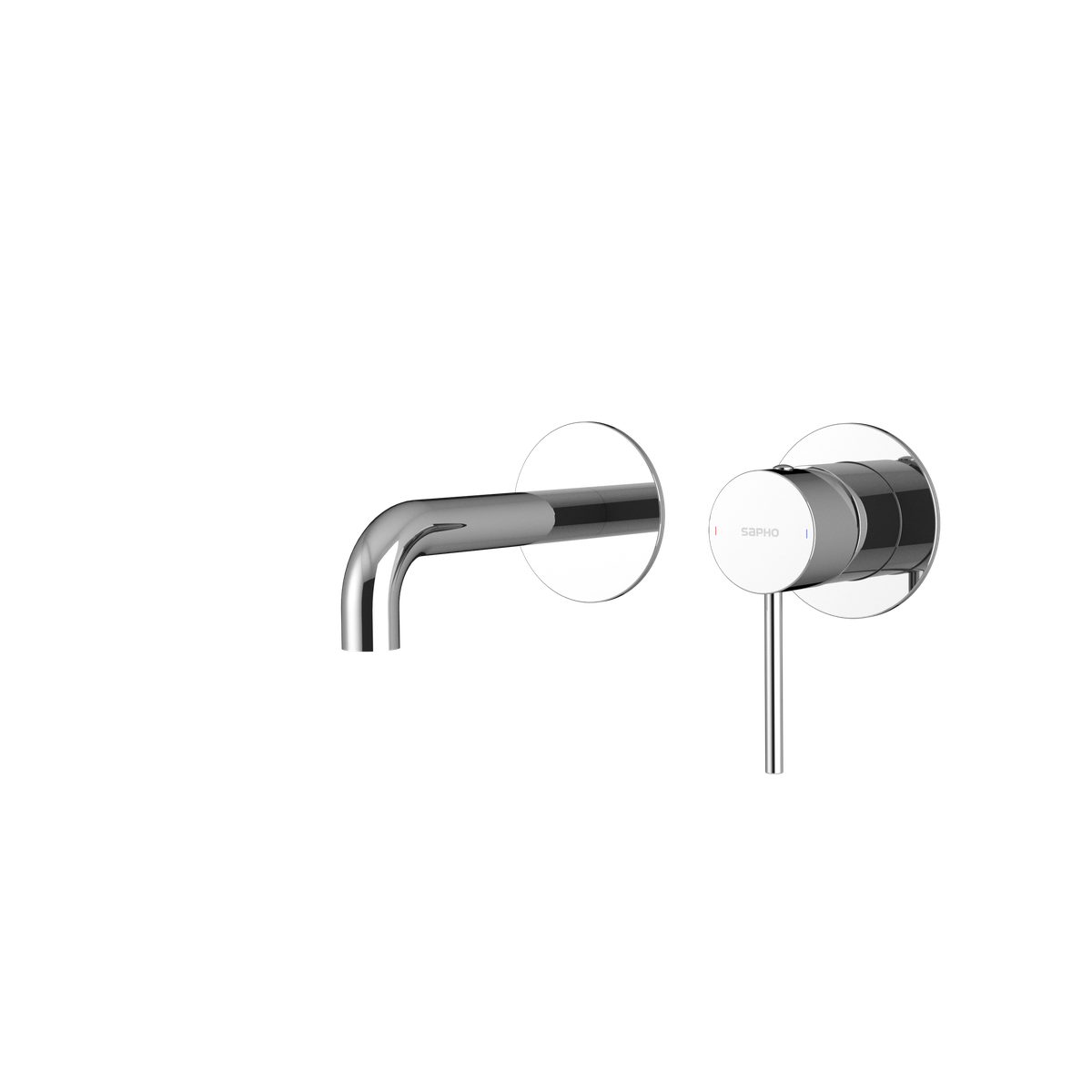 Sapho Waschtischarmatur ULTRAMIX 2-Element Waschbeckenarmatur, Auslauf 15cm, Chrom Sapho-UT118-SET