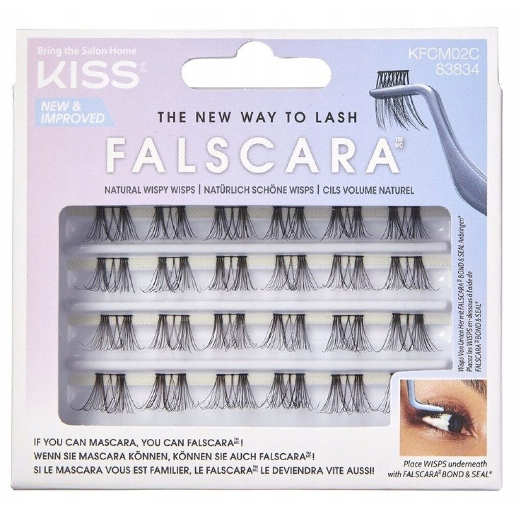 Kiss Einzelwimpern Falscara Lash adhesive eyelashes - Variant: Wisp Multi 02