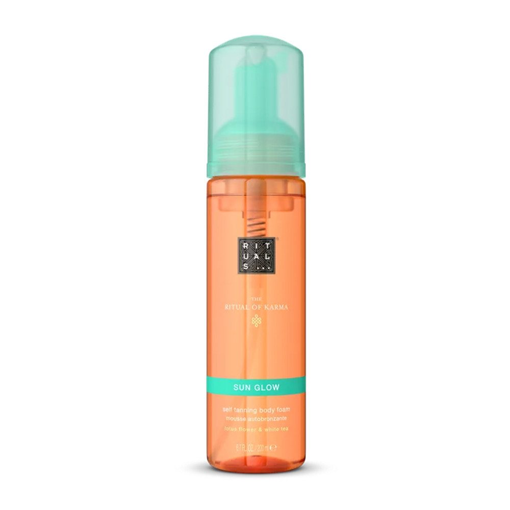 Rituals Selbstbräunungsschaum Rituals Karma Self Tanning Foam Selbstbräuner Mousse, 1-tlg., Selbstbräuner Mousse mit Lotusblüte und weißem Tee