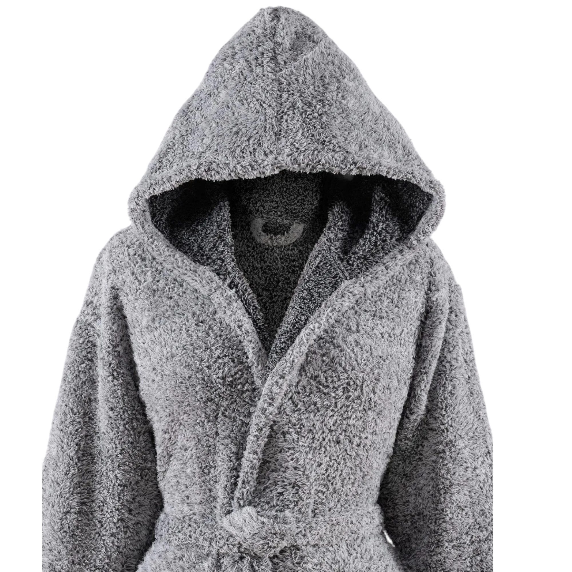 fashionshowcase Bademantel Unisex mit Kapuze aus Wellsoft Fleece – Flauschi günstig online kaufen