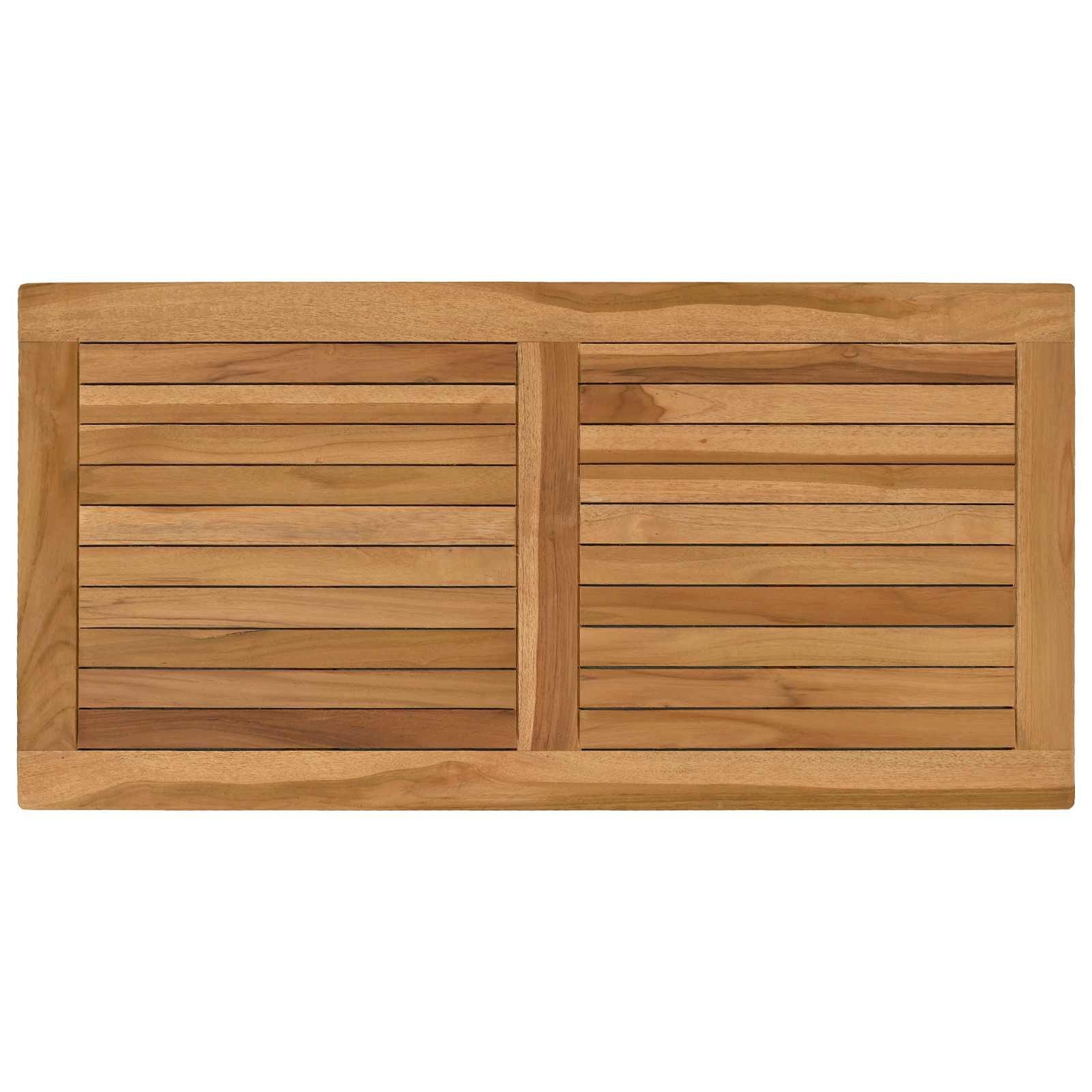 vidaXL Tischplatte Tischplatte Rechtwinklig Massives holz Natur (1 St)