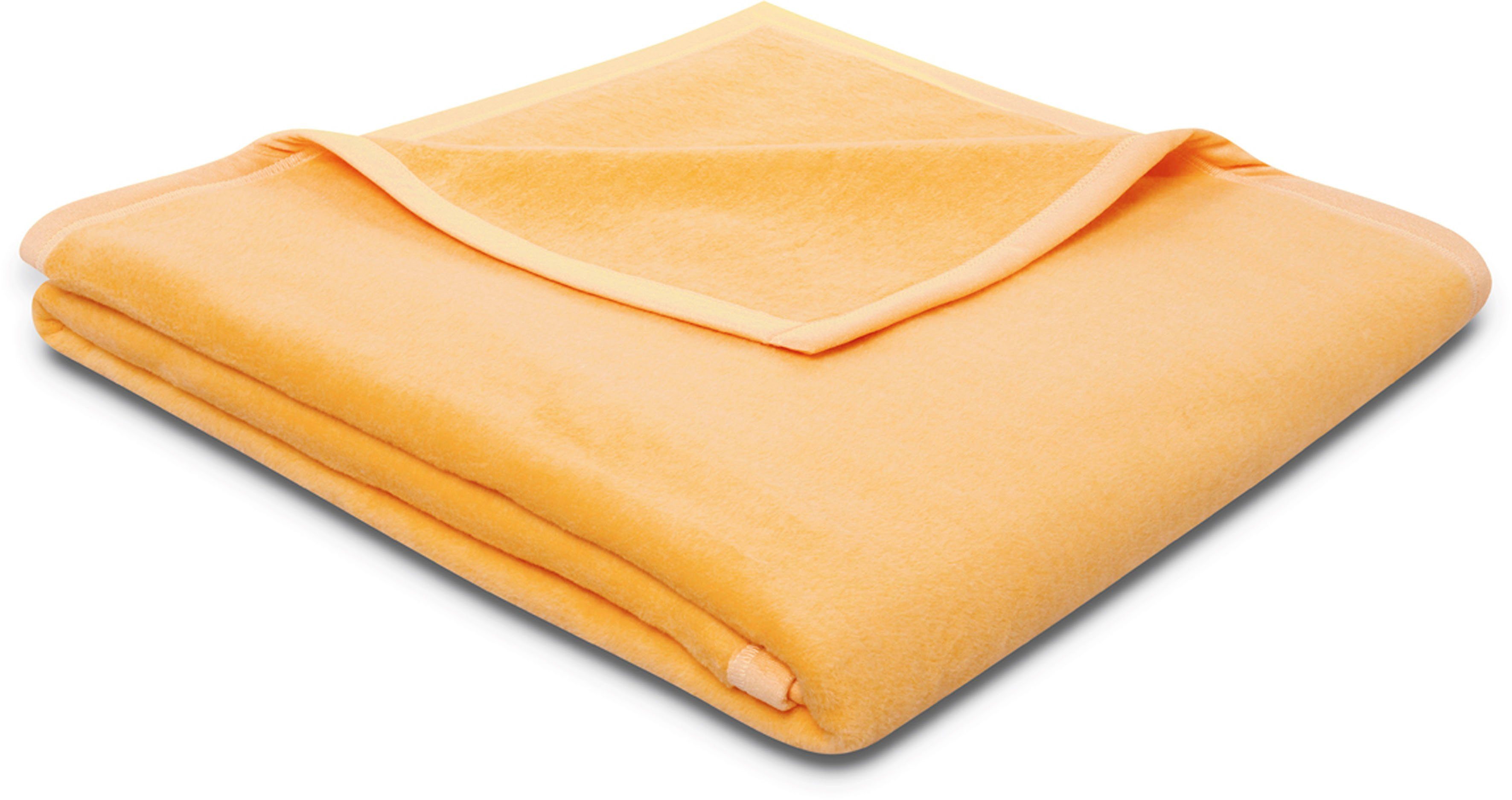 Wohndecke Cotton Sense, Biederlack, aus 100% Baumwolle gelb | Baumwolldecken