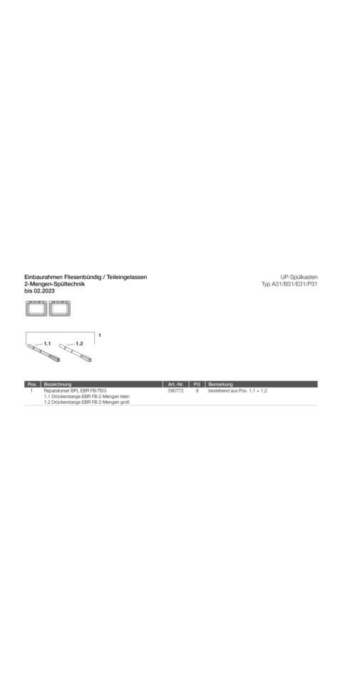 MEPA Unterputz-Spülkasten