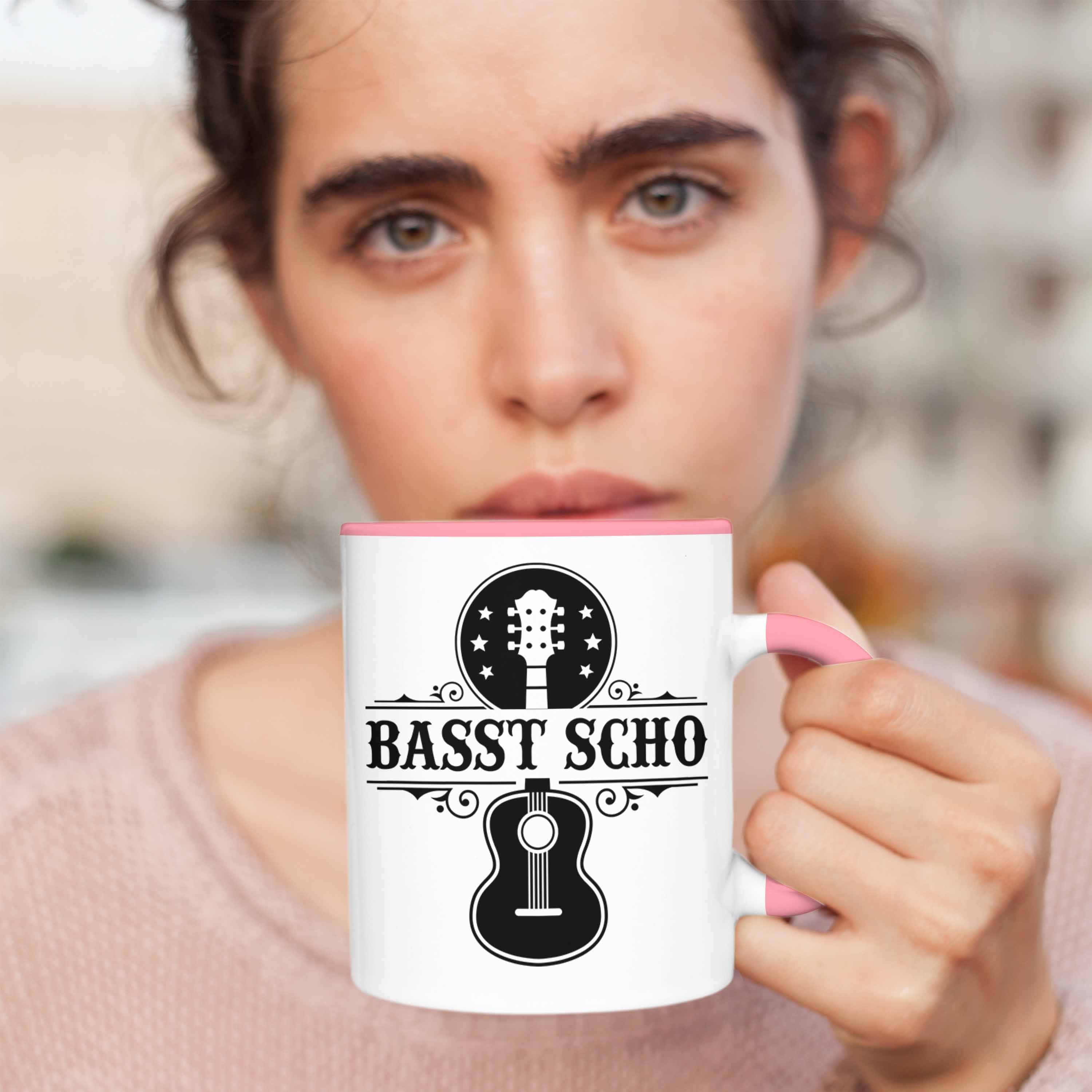 Trendation Tasse Bassist Rosa S Bass-Spieler Geschenk Tasse Geschenkidee Kaffee-Becher Basst