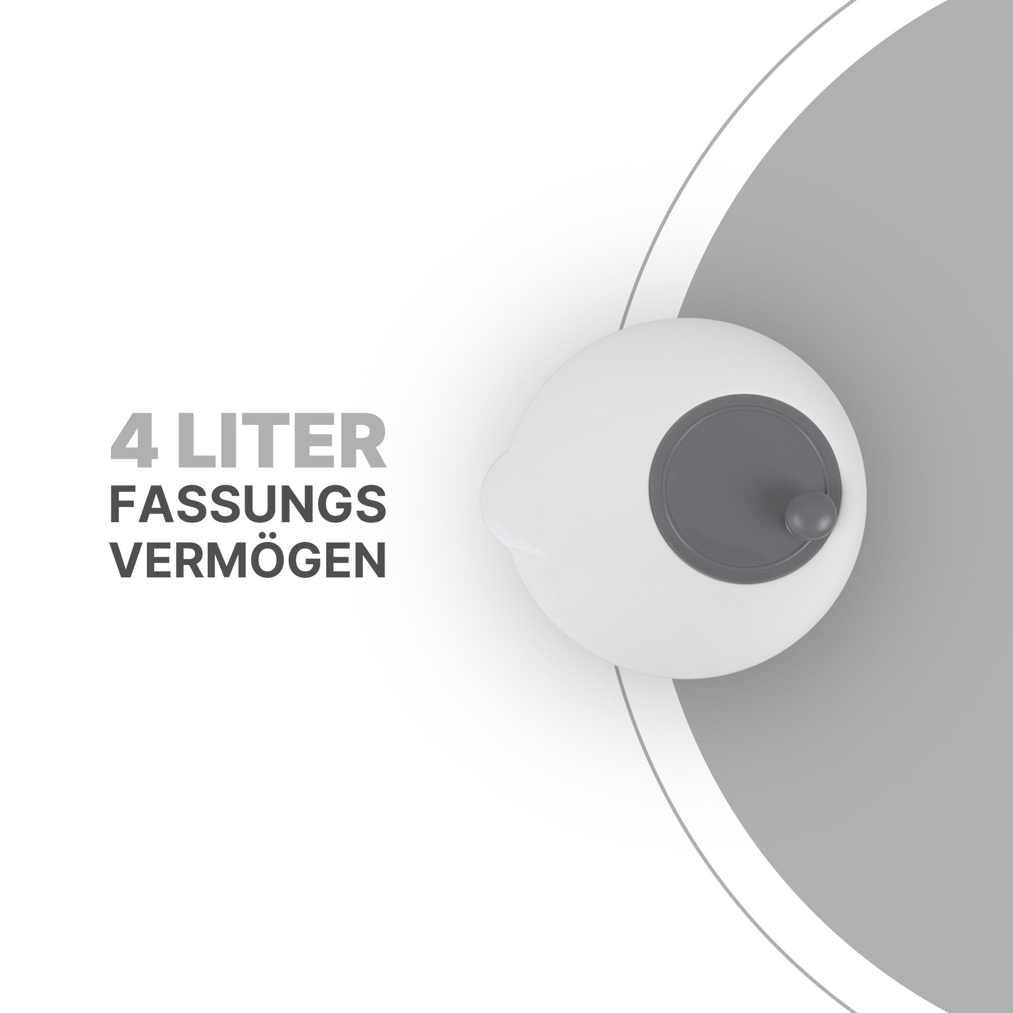Pro Home Salatschleuder 3D Kurbel, (4 Liter / Ø25cm, 3in1 - Schleuder, Sieb und Salatschüssel), Salattrockner - Schleudern ohne Kraftaufwand, Spülmaschinenfest