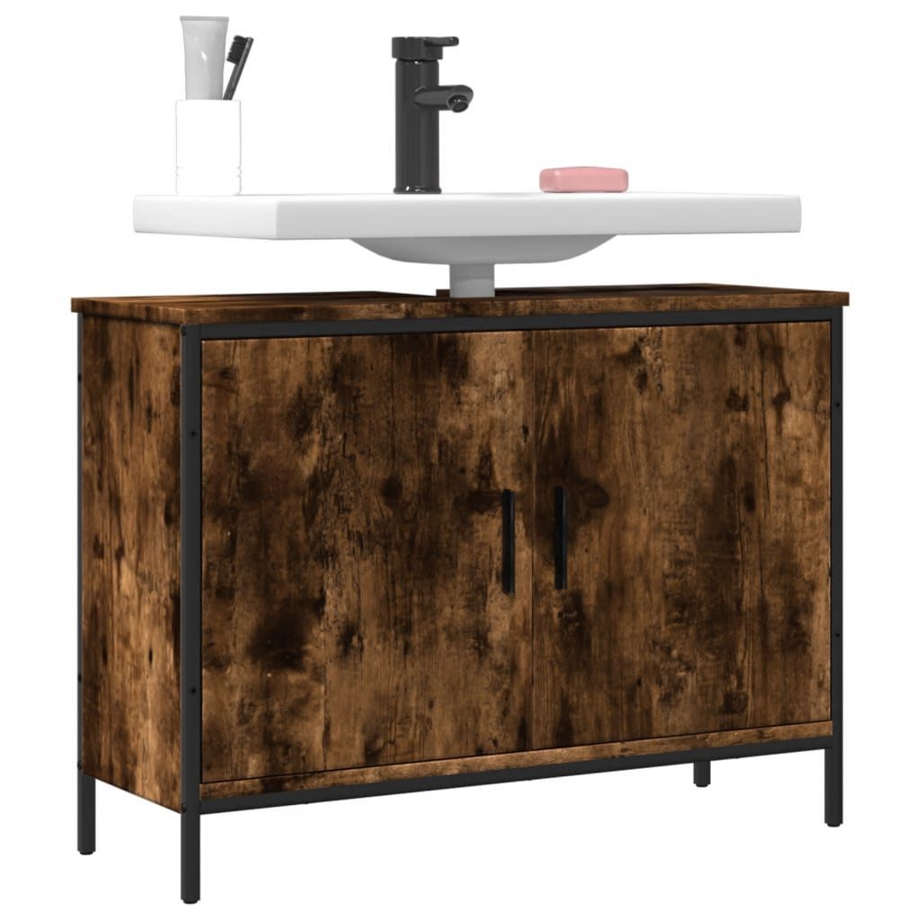 vidaXL Waschtisch 80 x 30 x 60 cm Waschtisch Badezimmerschrank Unterschrank ohne Waschbe