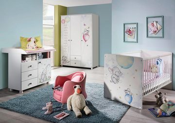 rauch Babyzimmer-Komplettset Vancouver, (Set, 3-St), Bett + Wickelkommode + 3 trg. Schrank