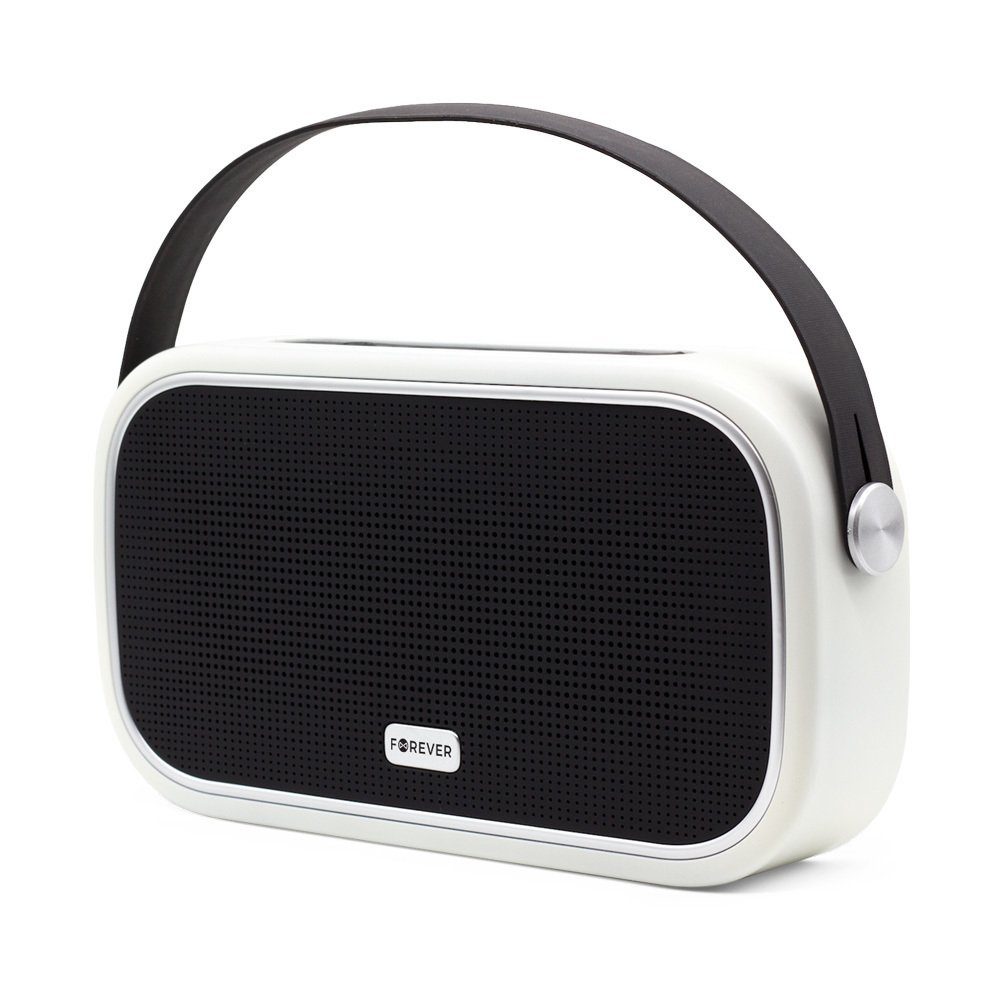 Forever UNIQ Wireless Weiß Bluetooth-Lautsprecher BS-660 Speaker Portable Smartphone/Tablet Wireless