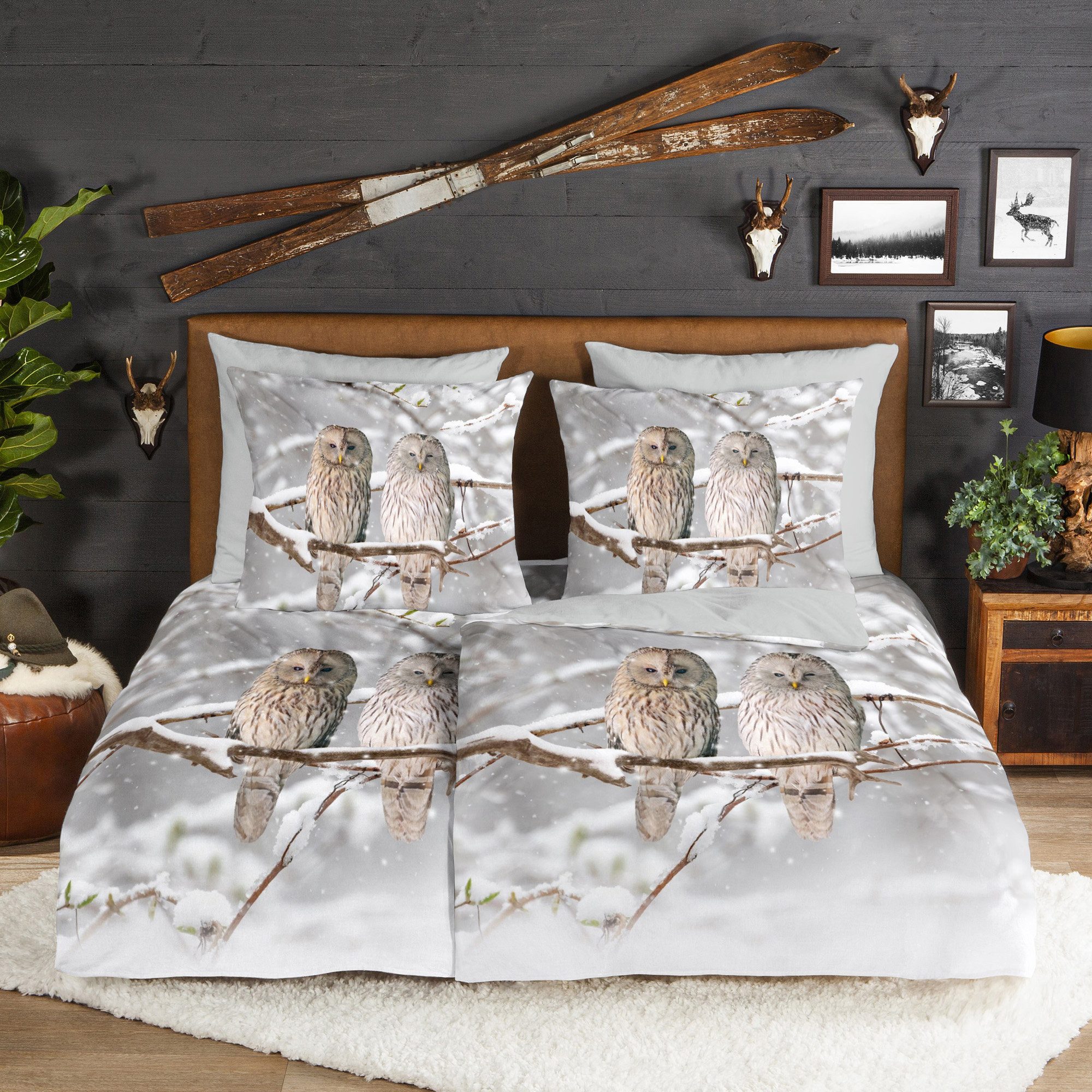 good morning Bettwäsche Wendebettwäsche "Febe", Biber, Flanell Tiermotive günstig online kaufen