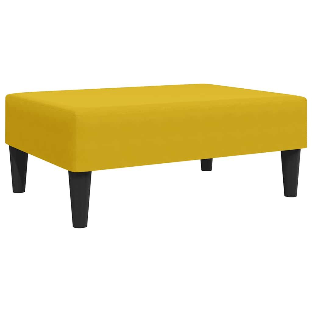 vidaXL Polsterhocker Fußhocker Gelb 77x55x31 cm Samt (1 St)