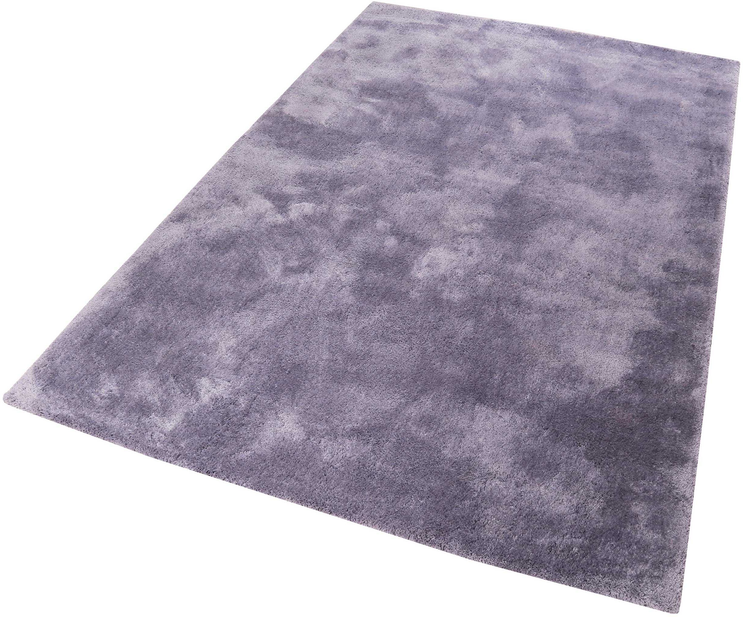 Hochflor-Teppich Relaxx, Esprit, rechteckig, Höhe: 25 mm, Wohnzimmer, sehr große Farbauswahl, weicher dichter Hochflor violett