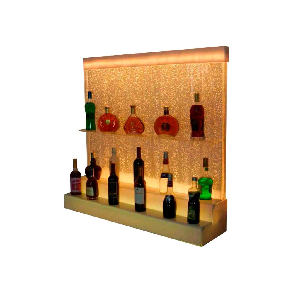 JVmoebel Wasserspiel Led Wasser Wand Regal Bar Einrichtung Ausgefallene Regale Schrank Glas, Made in Europa