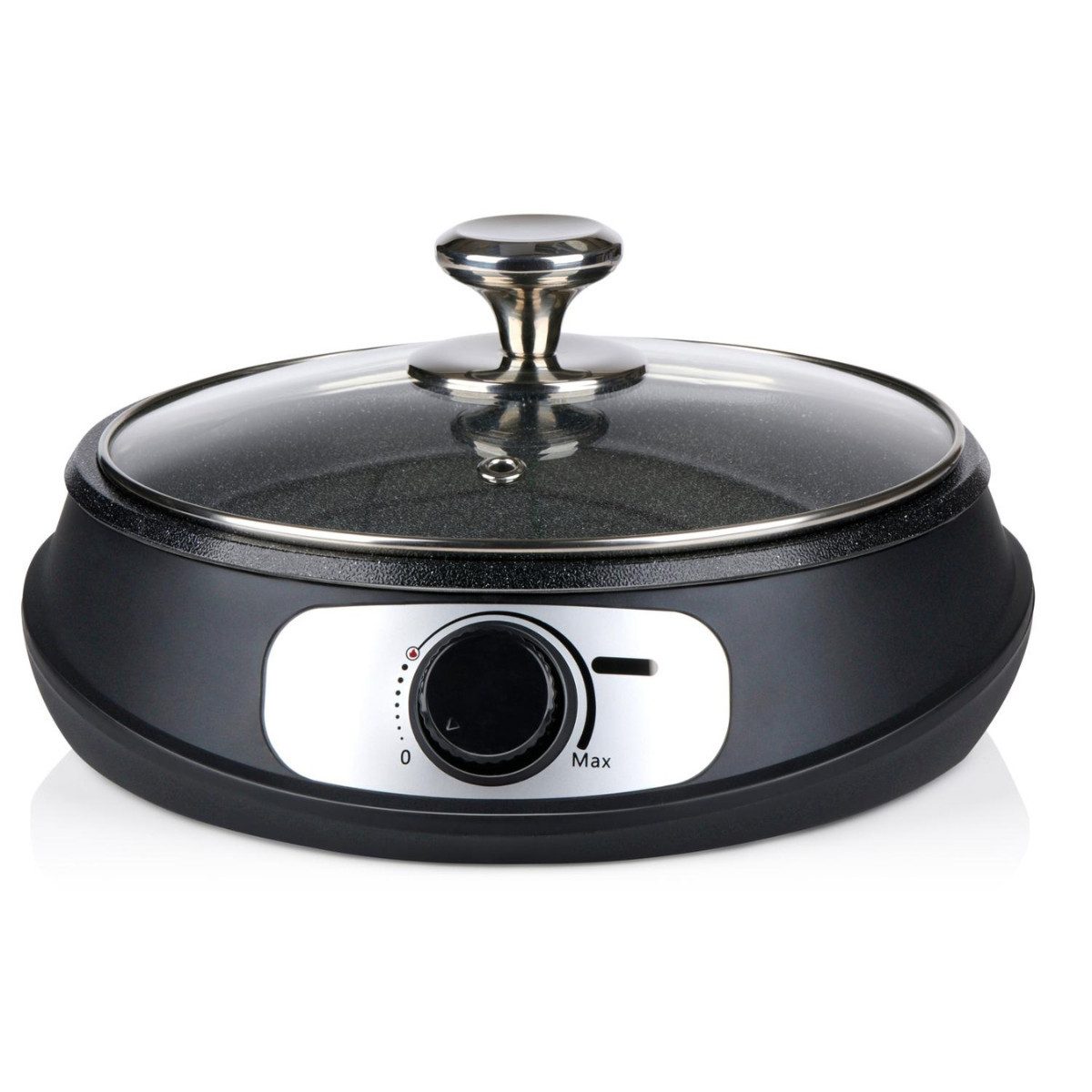 All Ride Grillplattenaufsatz All Ride Teppanyaki Grillplatte - Elektro Pfanne mit Deckel, Kunststoff