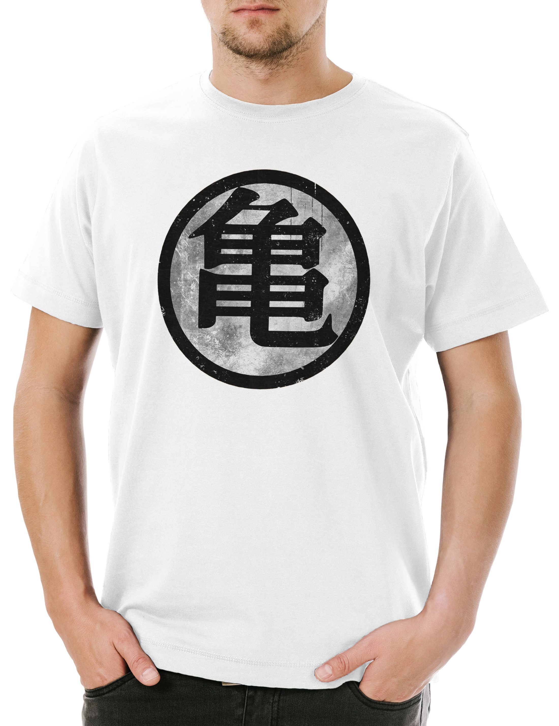 Print-Shirt Master Goku Herren T-Shirt Dragonball Son Anime Z Roshi's Goku Kult