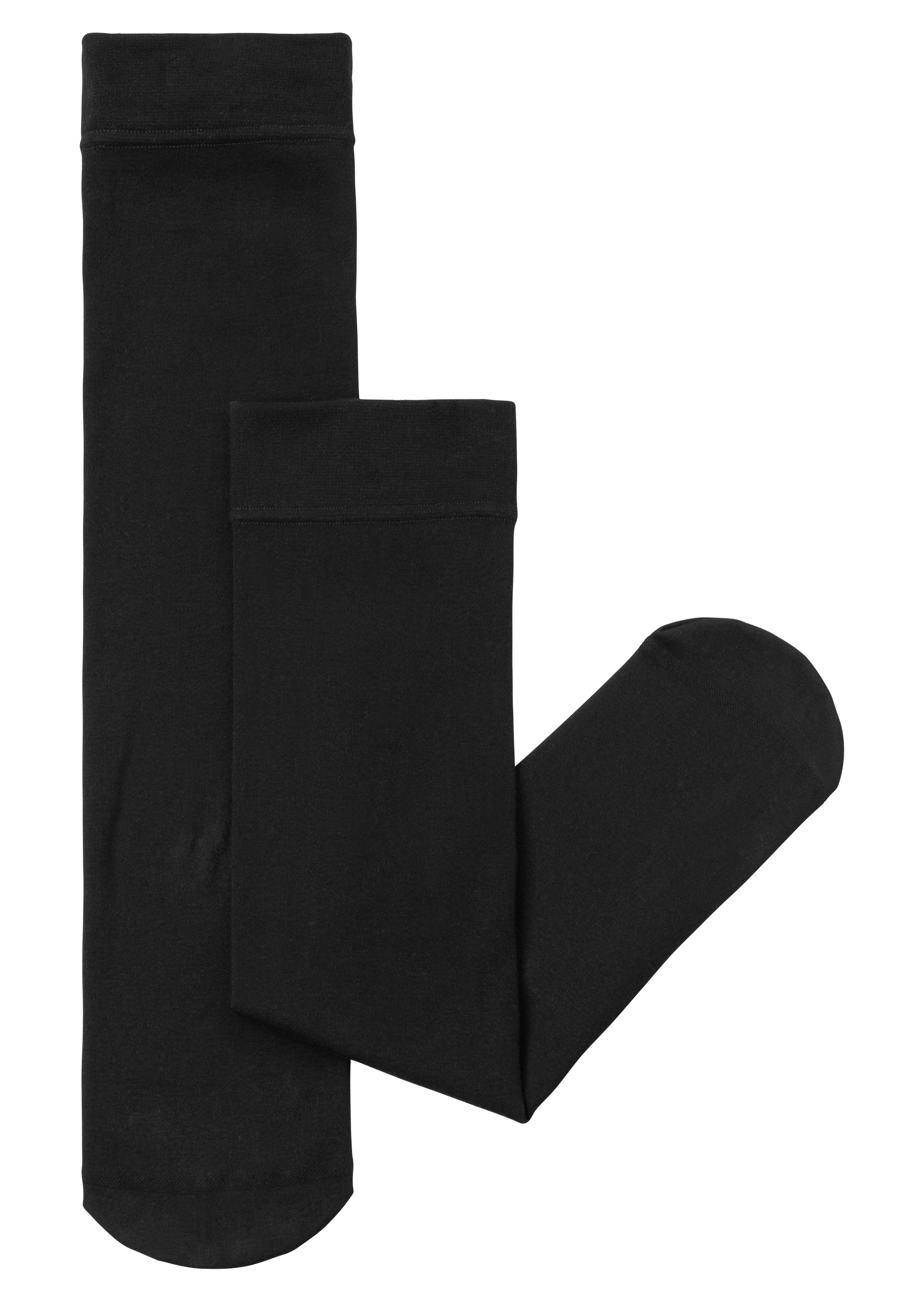 Lavana Thermostrümpfe Kniestrümpfe Innen warm angeraut (Packung, 2-Paar) für warme Füße