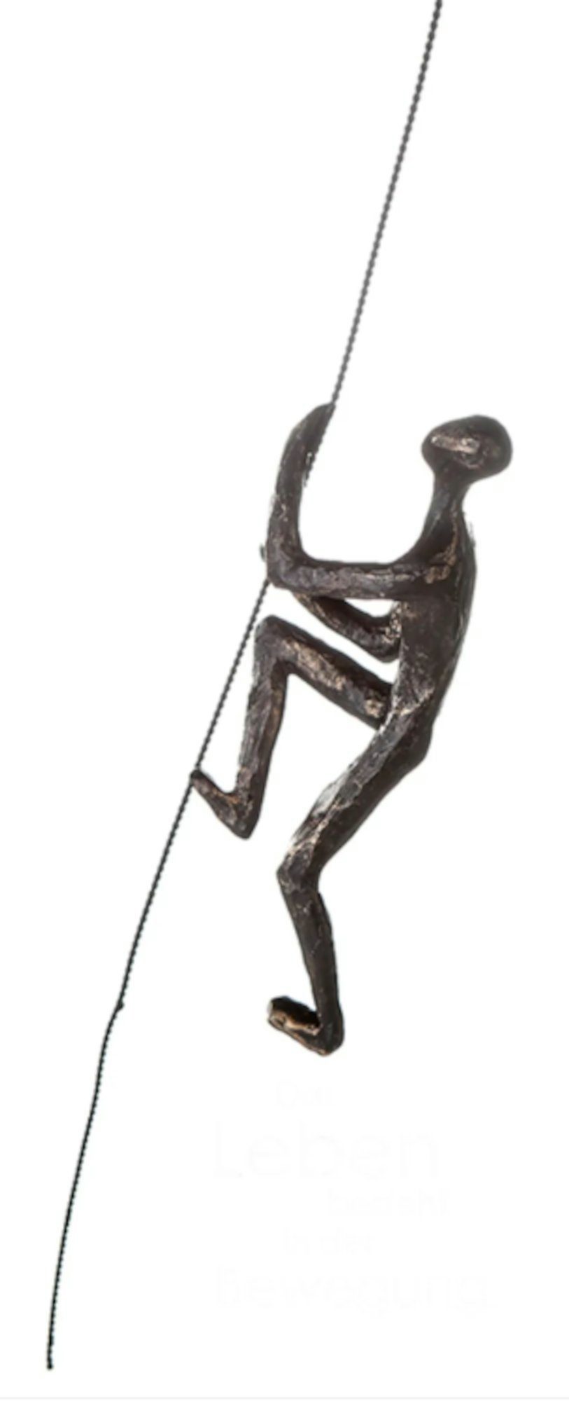 GILDE Dekofigur Skulptur"Scramble"Poly,broncefin.