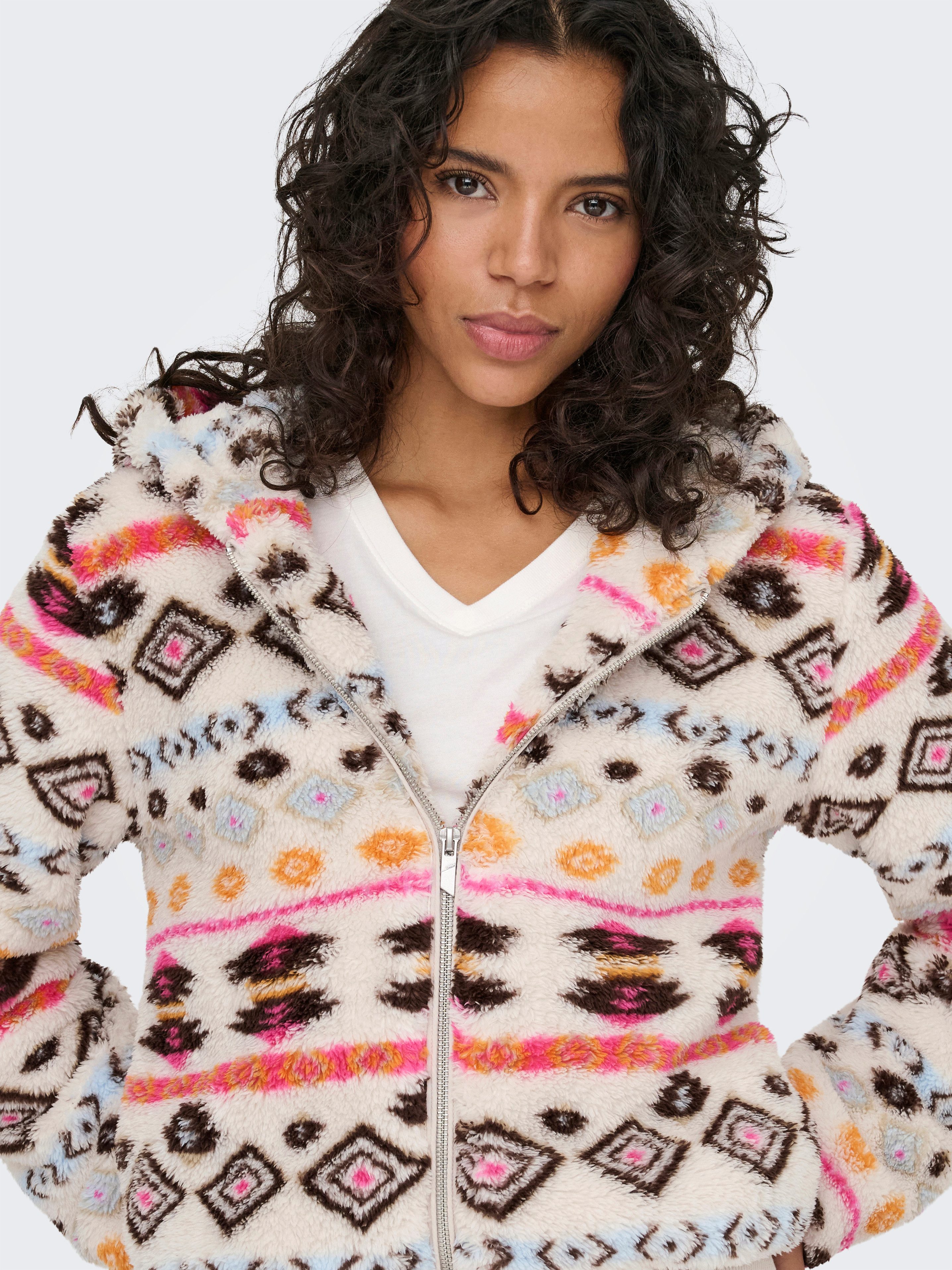ONLY Outdoorjacke ONLANNA CONTACT AOP HOOD JACKET OTW CS