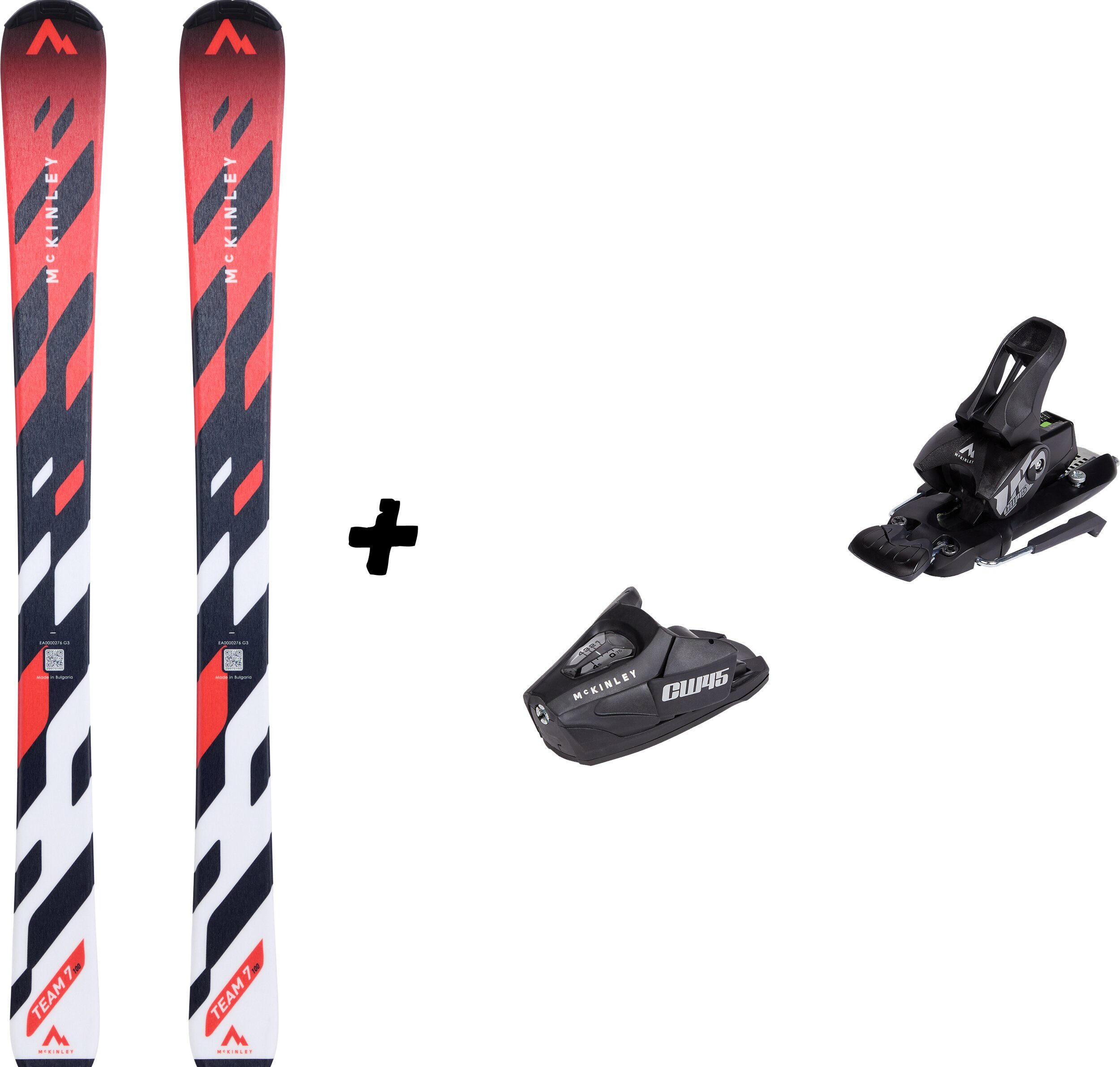Ski Ki.-Ski-Set TEAM 7 I NC Schraubbindung RED/BLACK NIGHT/WHIT
