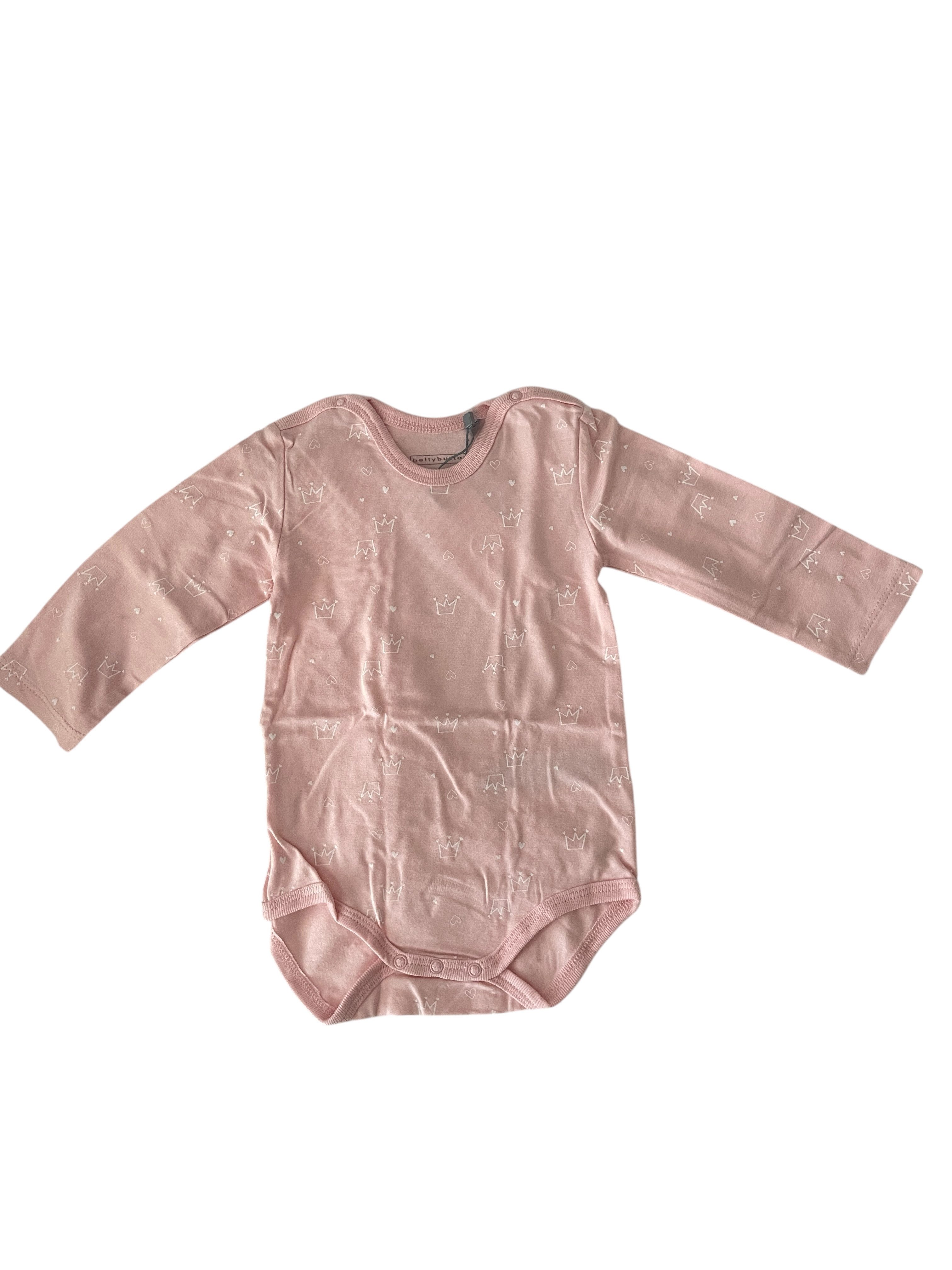 Bellybutton Langarmbody Newborn Girls (1-tlg) Bellybutton Mädchen Body Doppelpack – Langarm, Creme/Rose