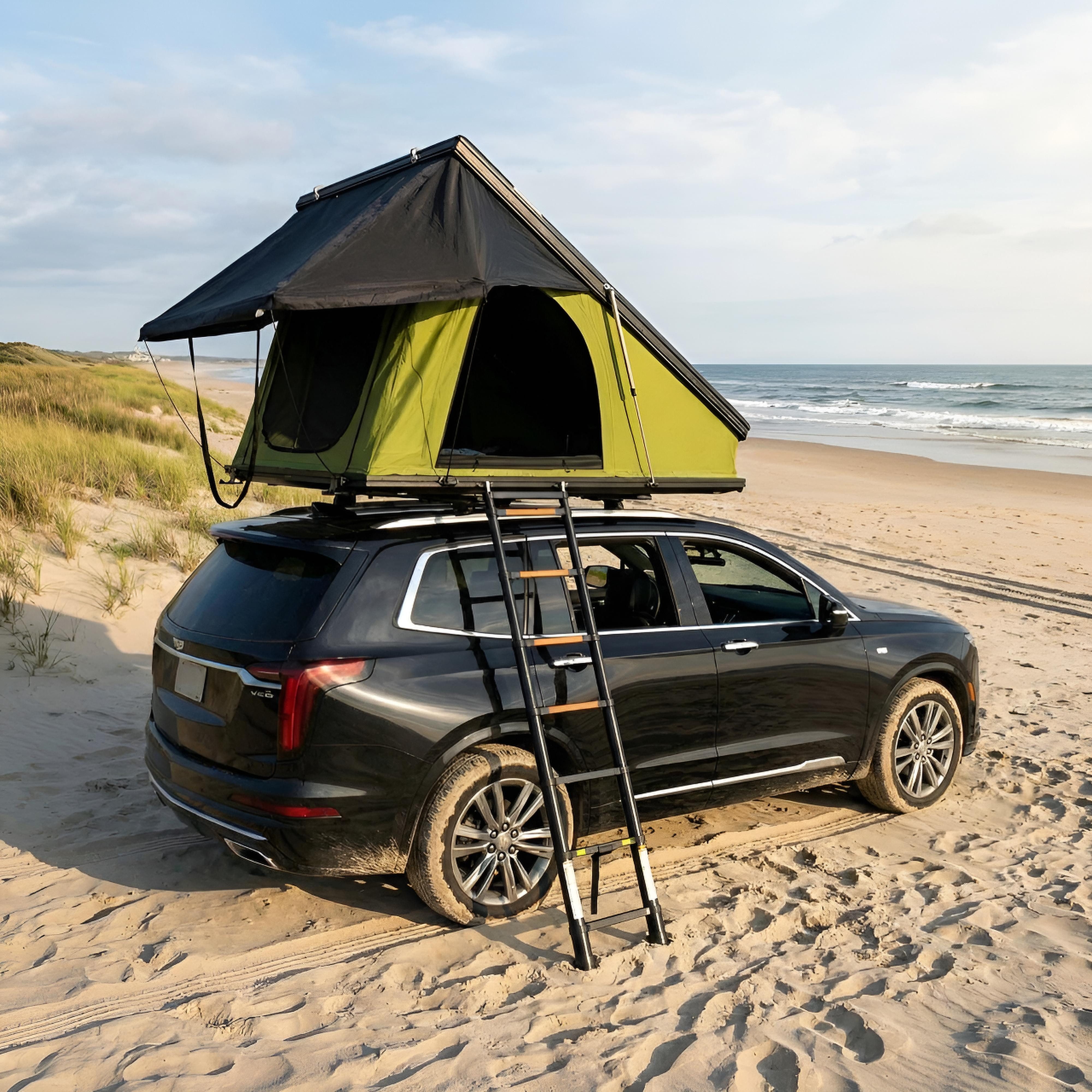 TZIpower Dachzelt Autodachzelt Aluminium Hardcase Dachzelt Auto Camping LED Dachträger, Personen: 3 (1 tlg)