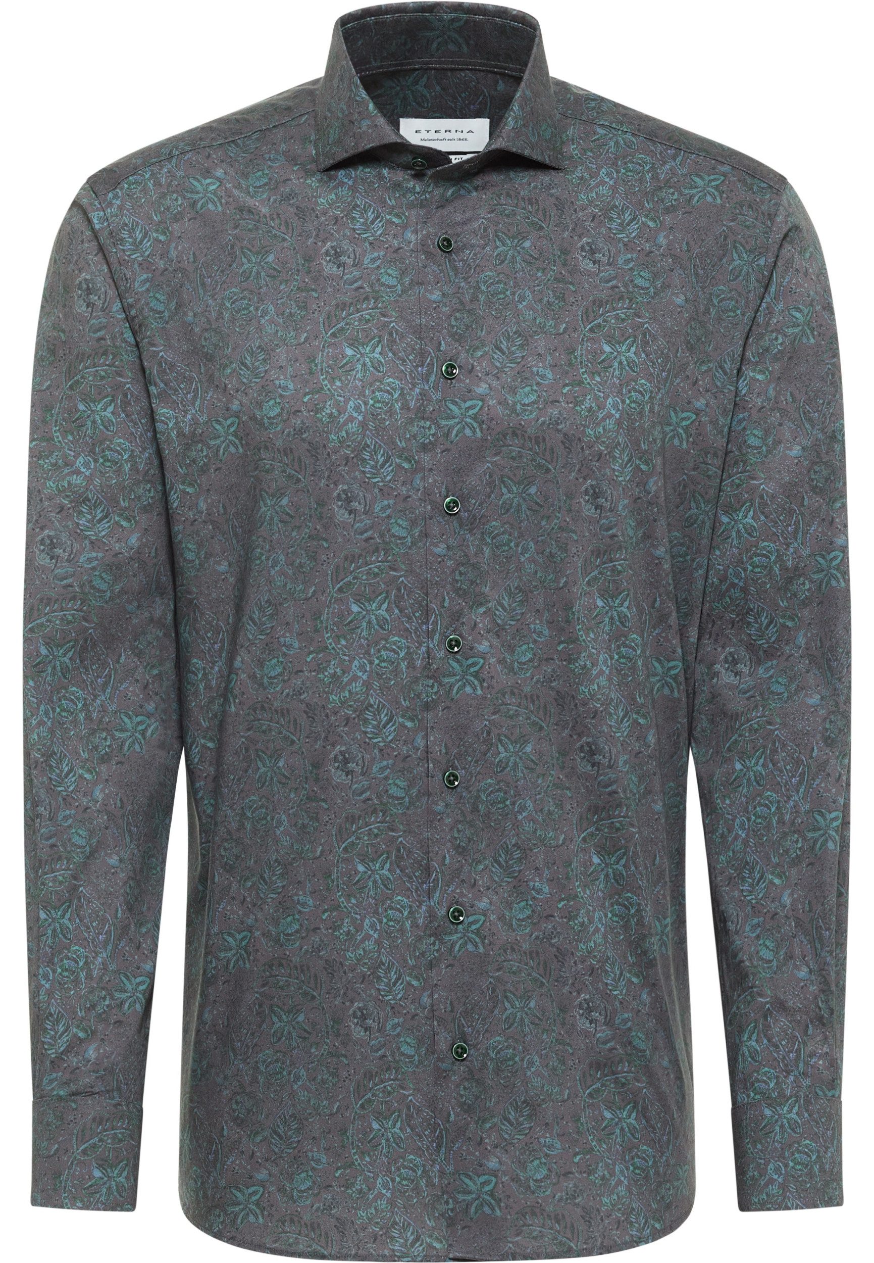 Eterna Businesshemd - gemustertes Hemd - Freizeithemd mit AOP - Twill-Hemd