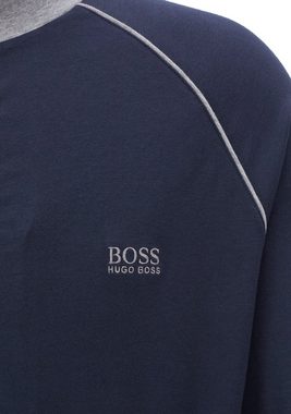 BOSS Sweatjacke mit kontrastfarbigen Bündchen