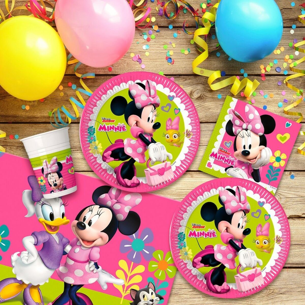 Stücke Set Minnie Einweggeschirr-Set Disney Minnie Mouse Mouse 37 Partyartikel