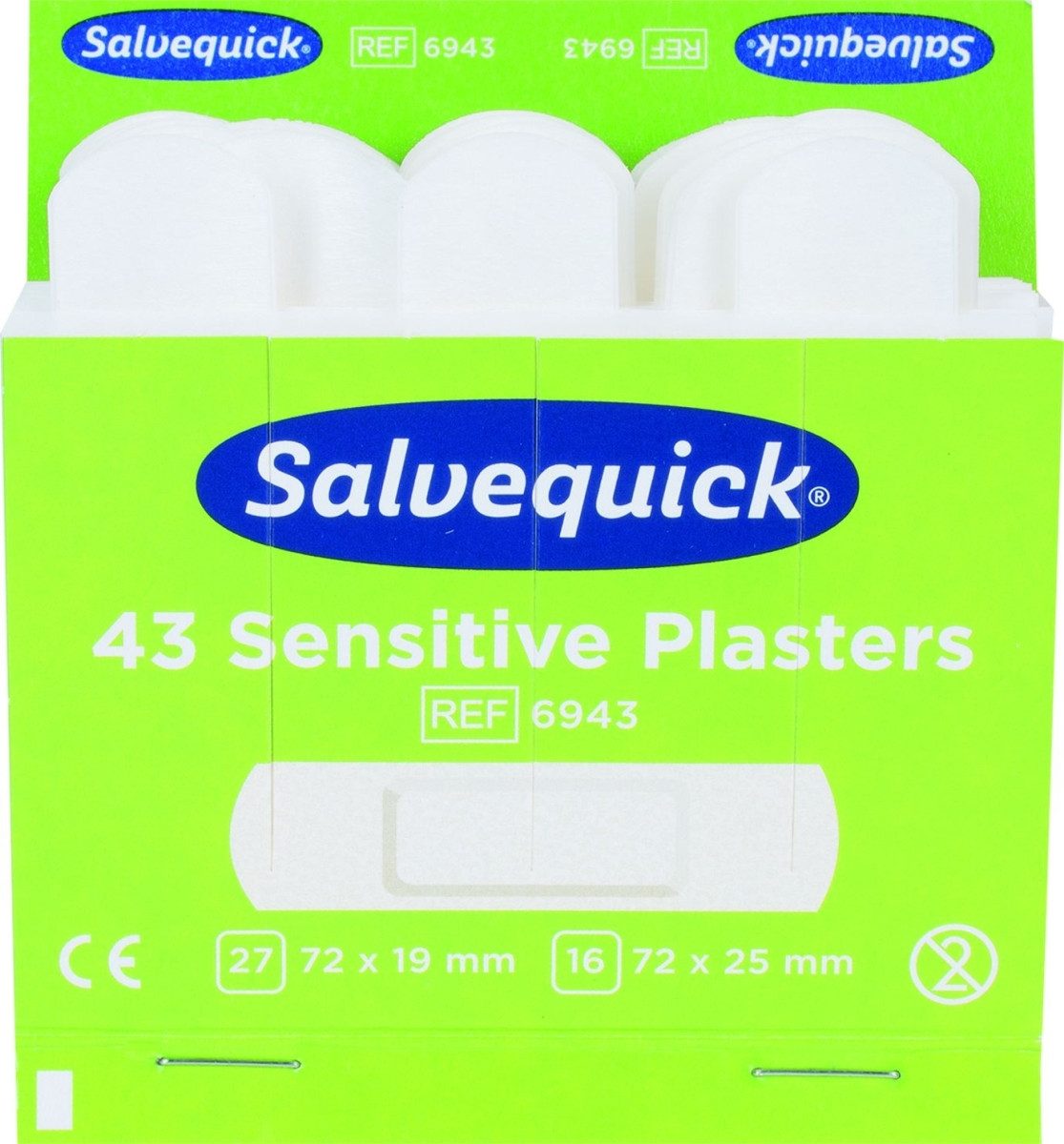 Salvequick® Erste-Hilfe-Set Pflaster-Strips Salvequick Vlies Refill 6943 VE=43 Stück