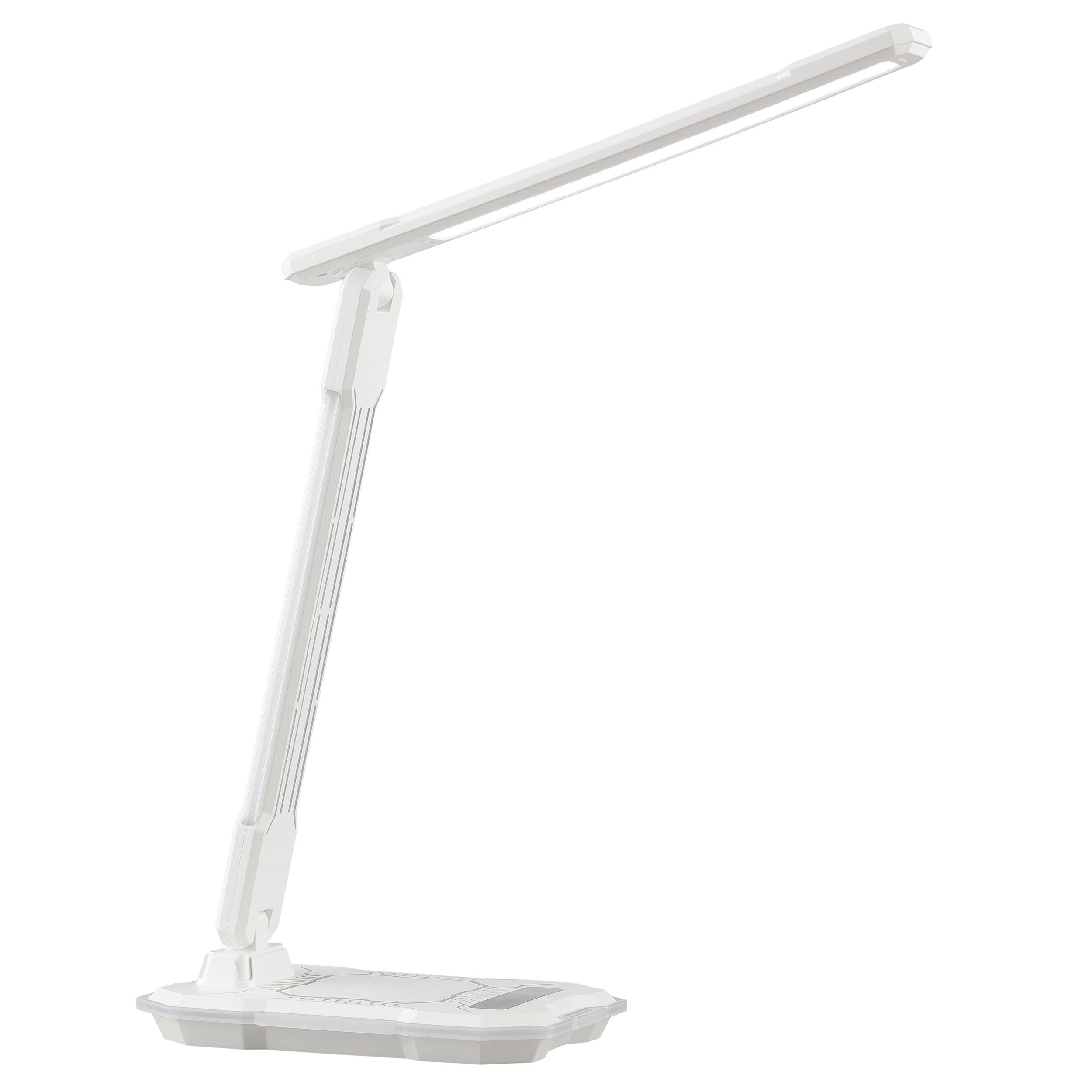 Brilliant LED Schreibtischlampe Cyberglow, Dimmfunktion, Farbwechsel, RGB, USB-Ladefunktion, LED fest integriert, warmweiß - kaltweiß, 720 lm, 3000-5000K, RGB, Wireless Charging, 31x18 cm