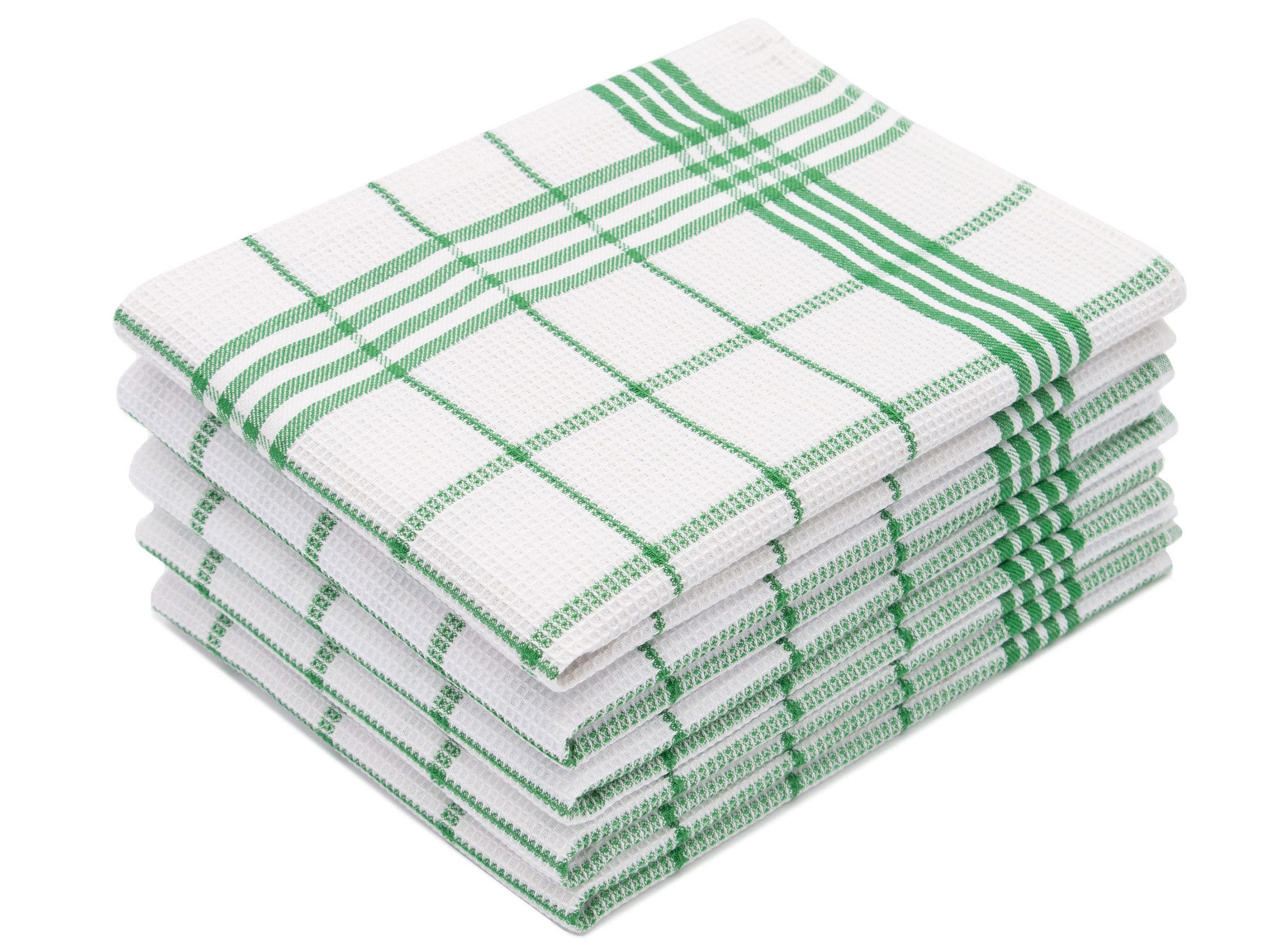 ZOLLNER Geschirrtuch, (Spar-Set, 5-tlg), Waffelpique-Muster, saugstark, günstig online kaufen