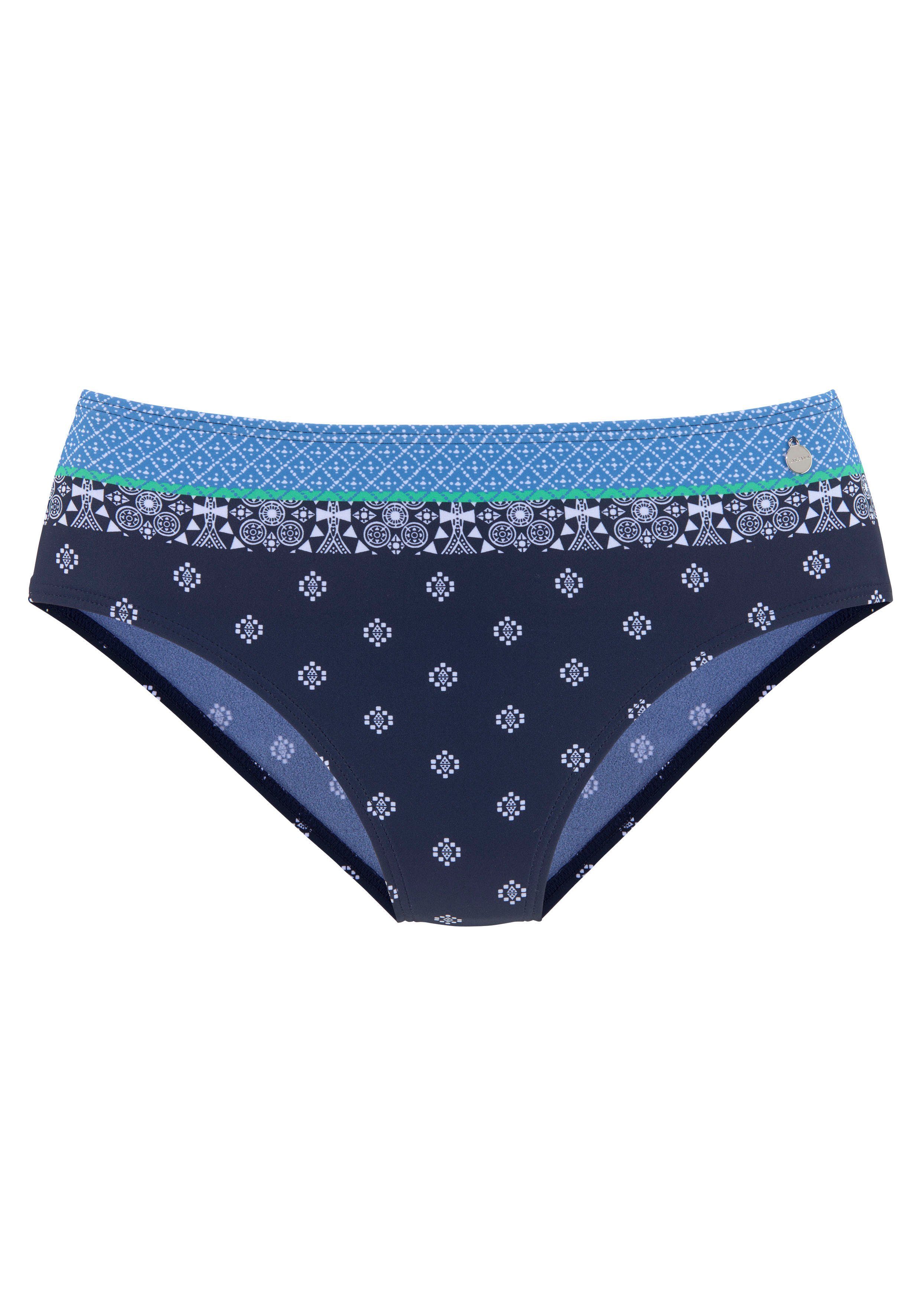 LASCANA Bikini-Hose Jimer mit dekorativem Druck günstig online kaufen