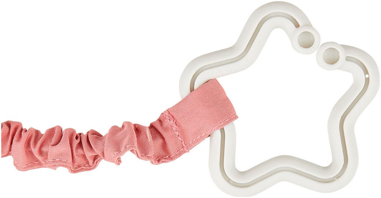 Sterntaler® Kinderwagenkette Kinderwagenkette Hase Hanni, mit Spiegel und Rassel