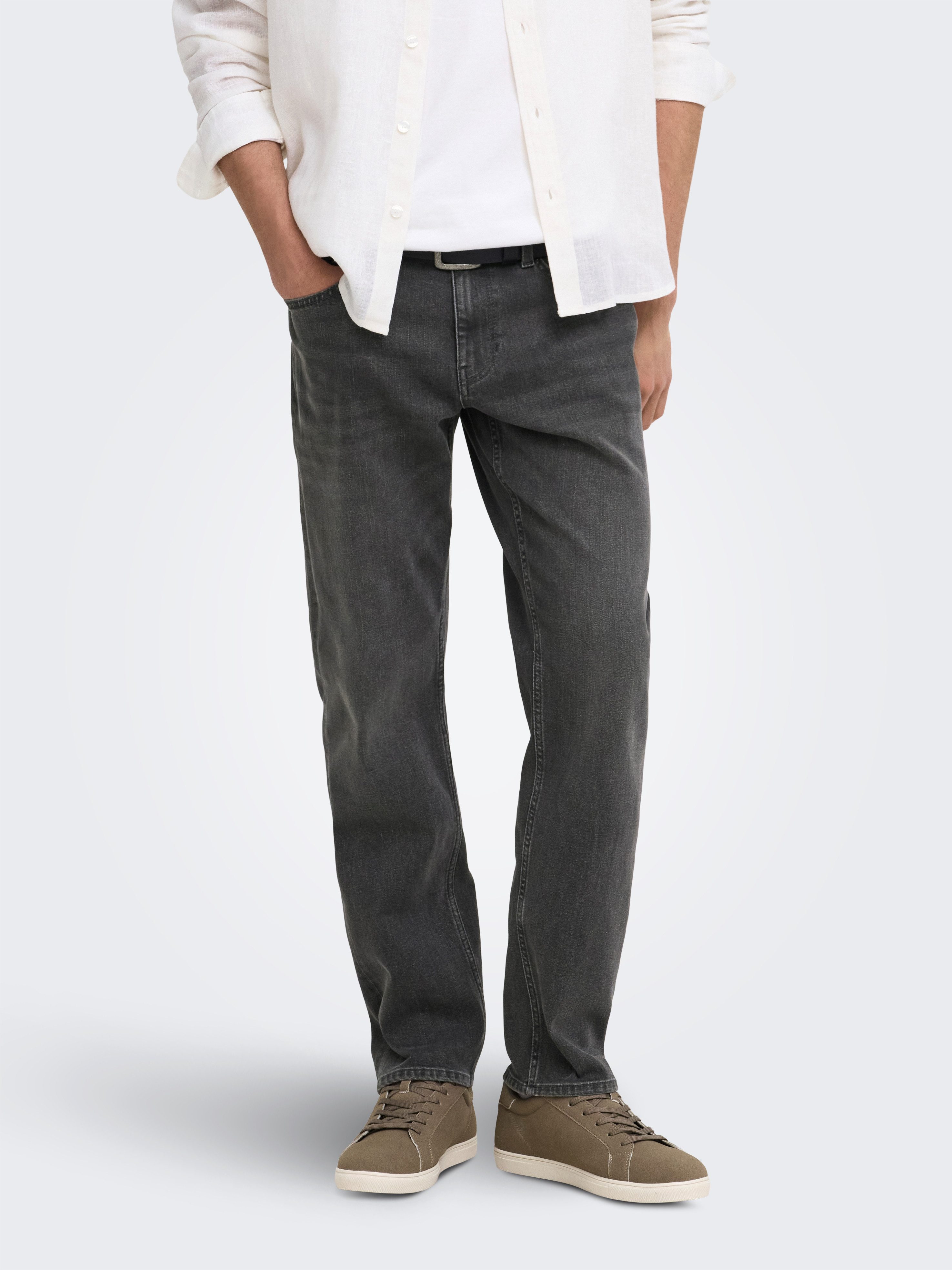 ONLY & SONS Regular-fit-Jeans ONSWEFT REG 7900 EY BOX JEANS NOOS Baumwollmischung, regular fit – Bild 2 von 5