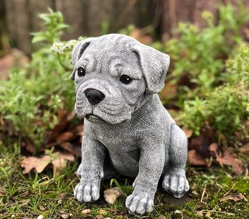 Stone and Style Gartenfigur Steinfigur Boxer Welpe