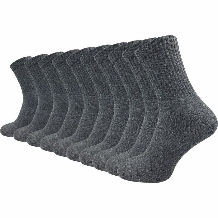 GAWILO Freizeitsocken 10 Paar Army - Jäger - Freizeit Socken aus strapazierfähiger Baumwolle