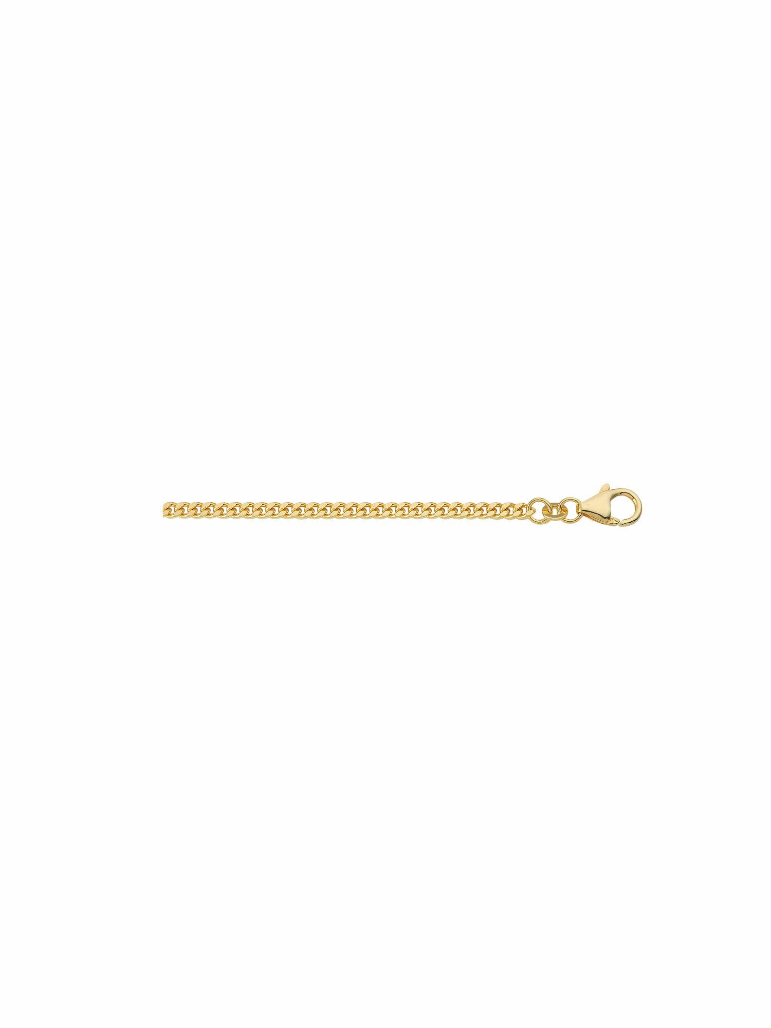 Adelia´s Goldkette 585 Gold Flach Panzer Halskette Ø 1,8 mm, Goldschmuck für Damen