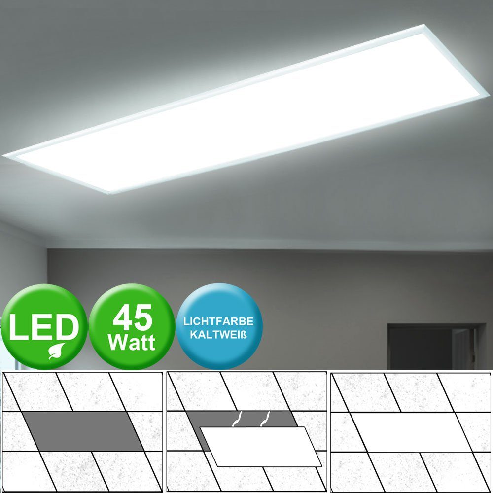 etc-shop LED Panel, LED Decken Einbau Panel weiß Büro Beleuchtung Arbeits  Zimmer Tages Licht Lampe Raster Leuchte V-TAC 60276 online kaufen | OTTO