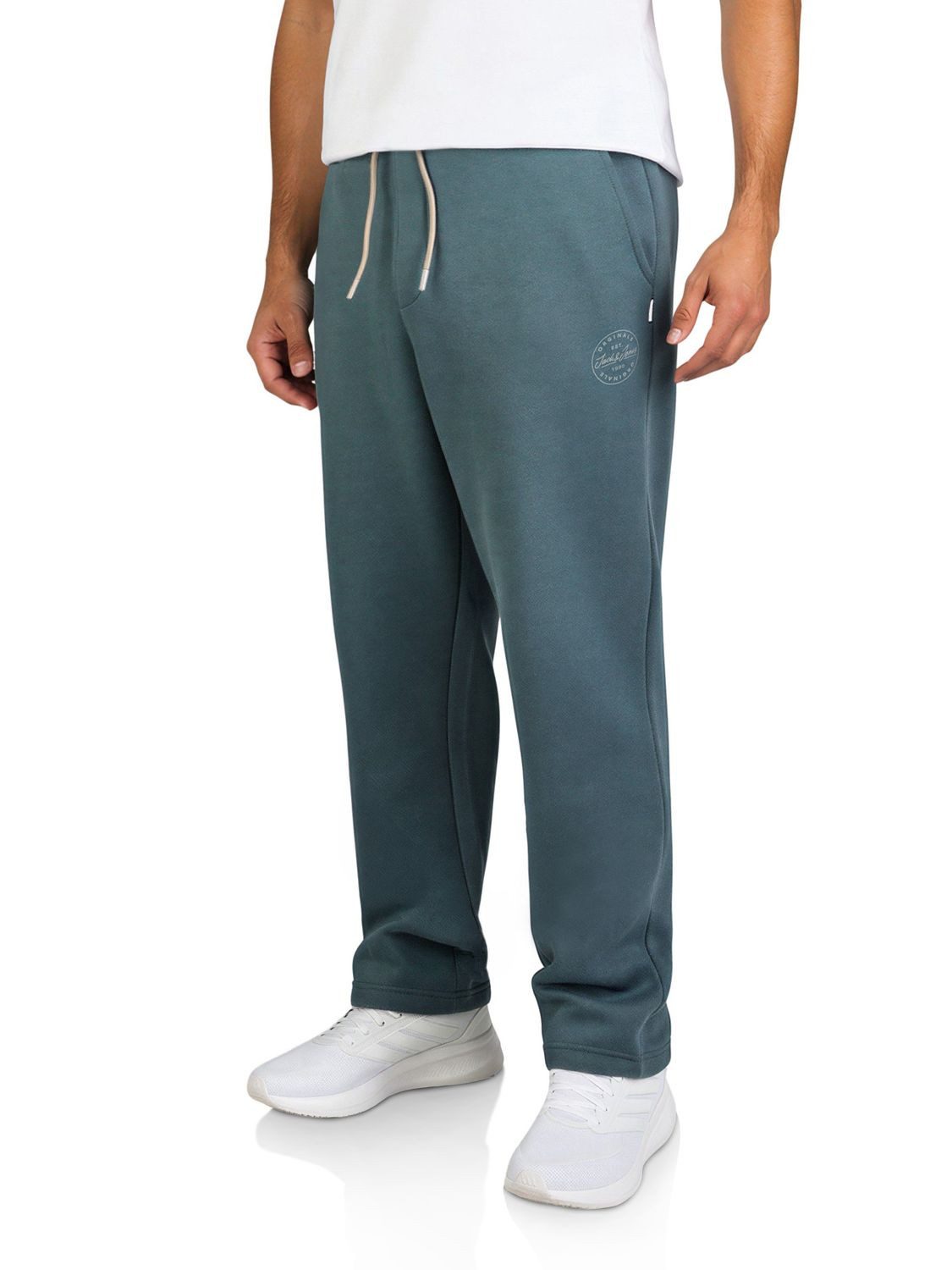Jack & Jones Sweathose Herren Jogginghose JPSTKANE LANDON UNCUFFED SWT PANTS Relaxed Fit Jogginghose aus pflegeleichter Baumwollmischung