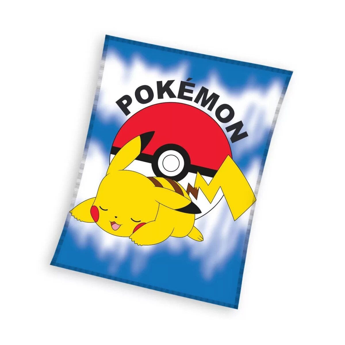 Wohndecke Pokémon Chuchu Nap Flanell-Fleecedecke 130x160cm, POKÉMON, Geschenkidee für Mädchen und Jungen