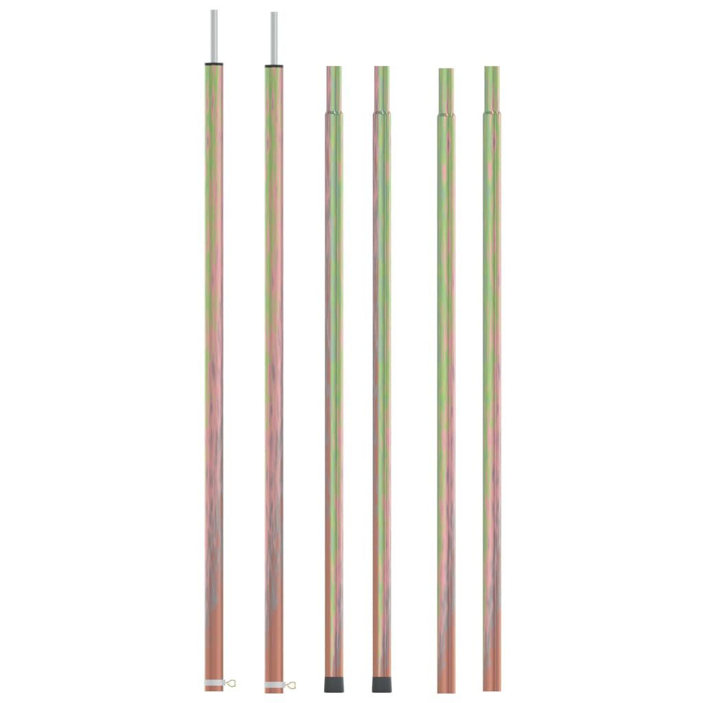 vidaXL Zeltstange Teleskop-Zeltstangen 170-255 cm 2 Stk. Verzinkter Stahl, (2-St)