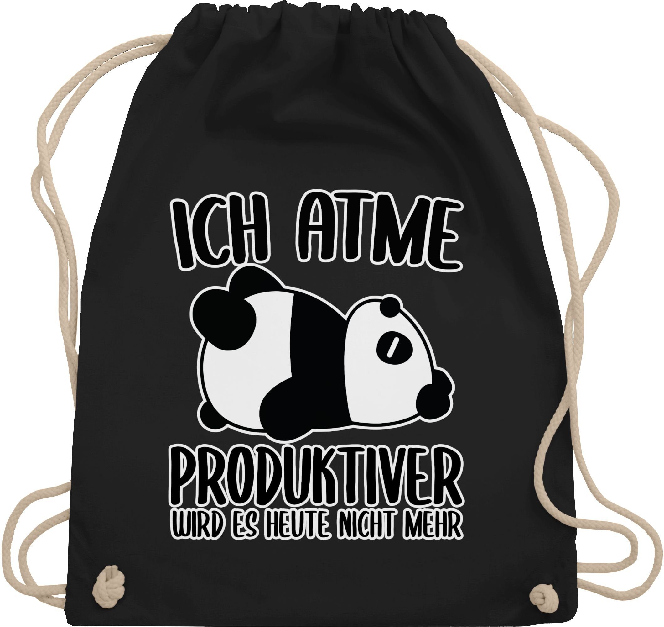 Shirtracer Turnbeutel »Ich atme produktiver wird es nicht mehr mit