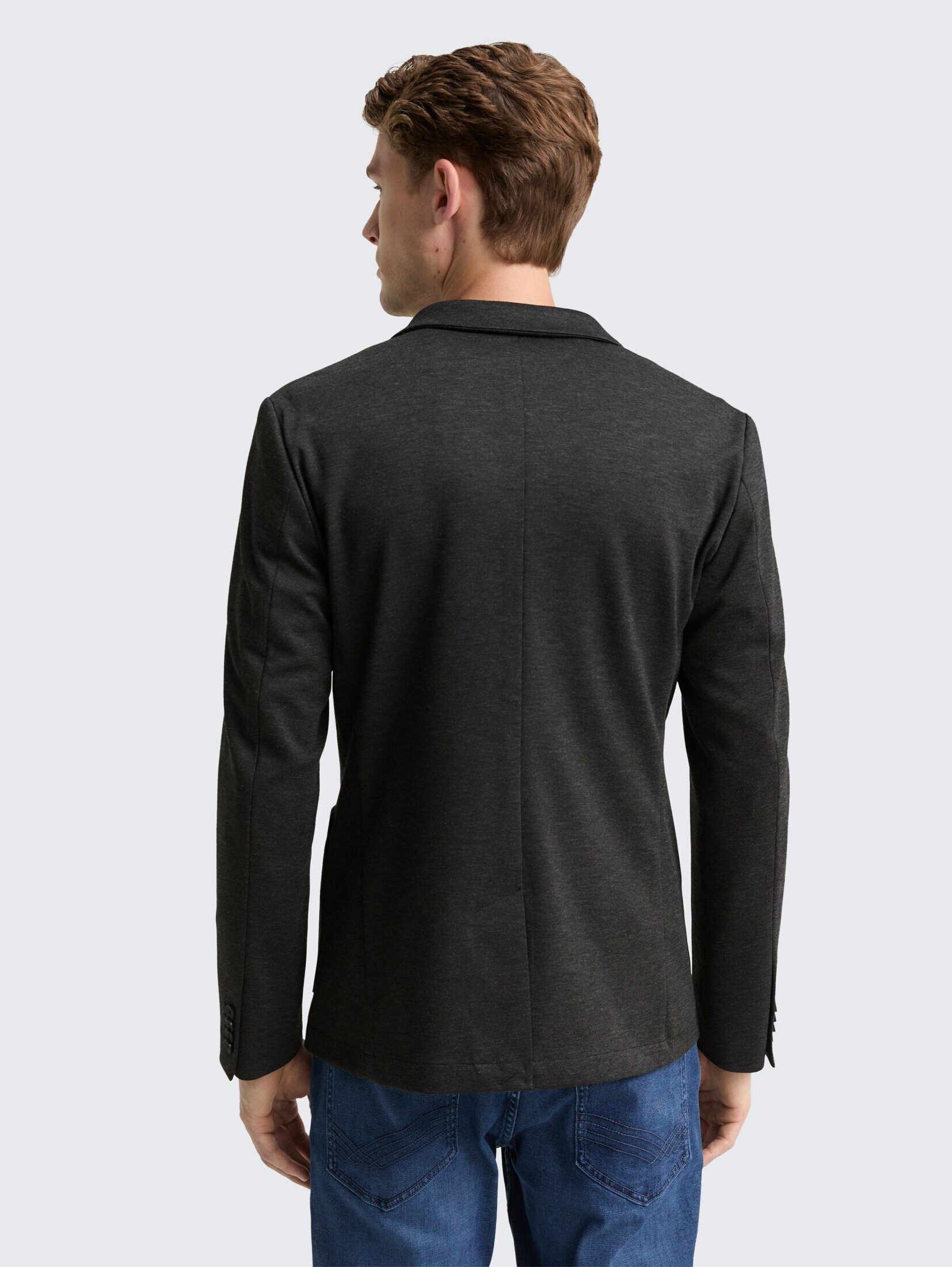 TOM TAILOR Sakko Blazer Regular Fit Piqué Sakko