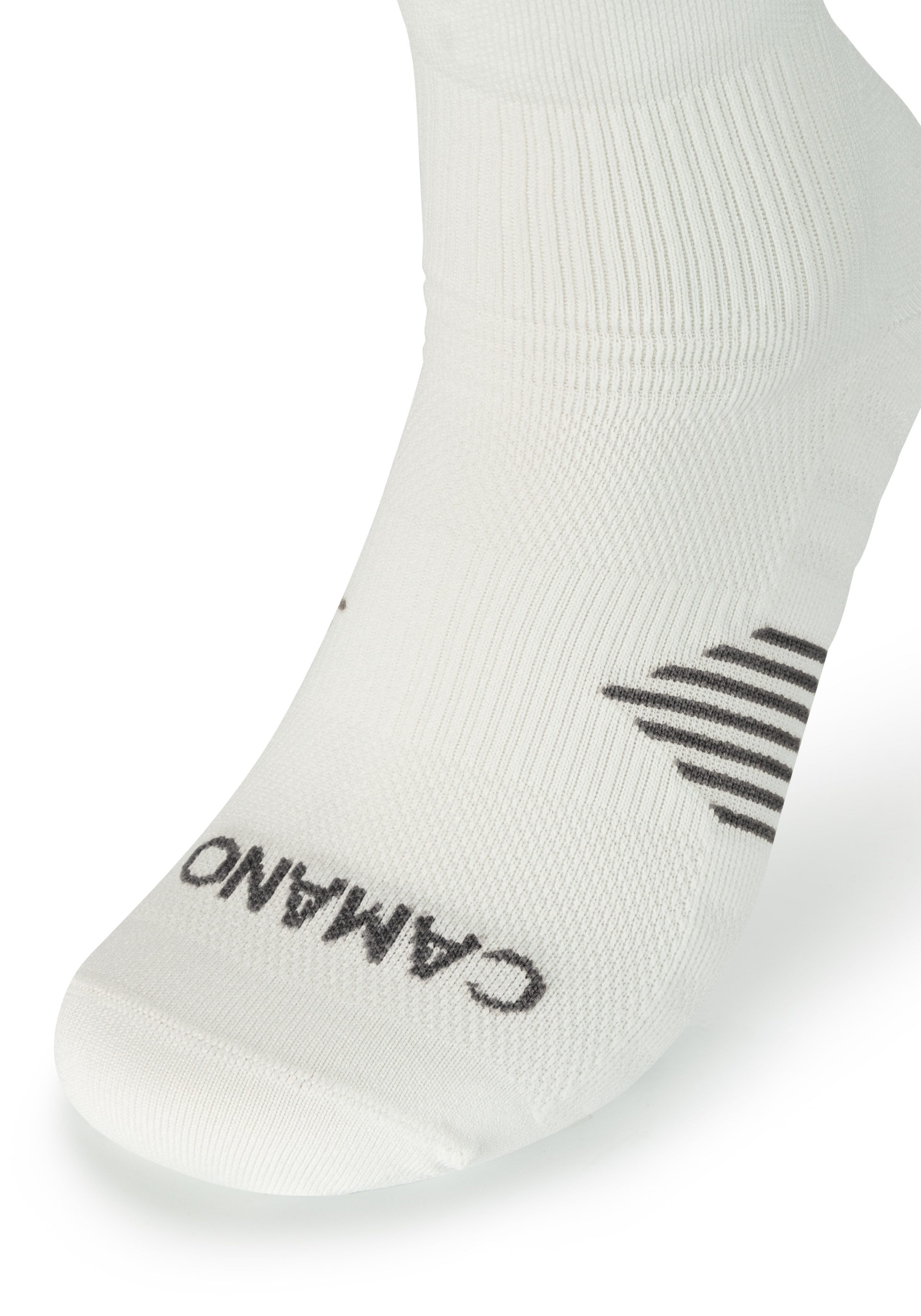 Camano Kurzsocken function (4-Paar) mit verstärkter Ferse und Spitze, Fußgewölbe-Stütze, gepolsterte Sohle