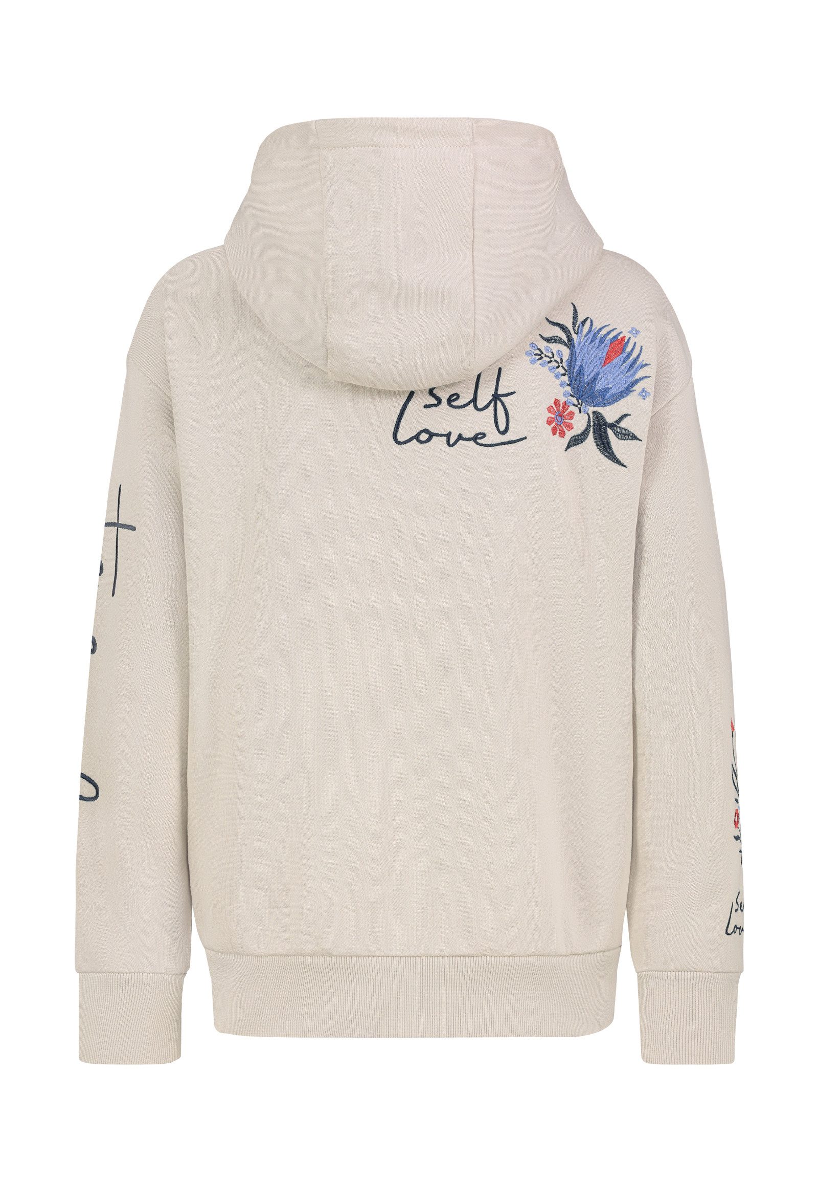 Eight2Nine Kapuzenpullover Damen Hoodie mit Bestickung und Kapuze Sweater, günstig online kaufen