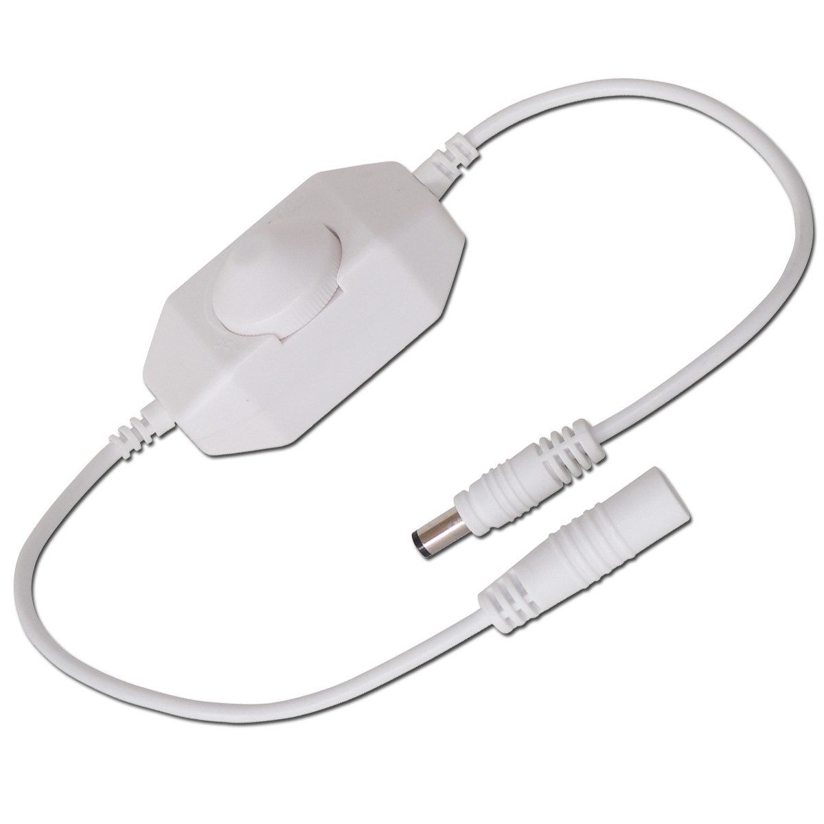 Blanko Drehdimmer Mini LED Dimmer Zwischenkabel 12V DC max. 2A